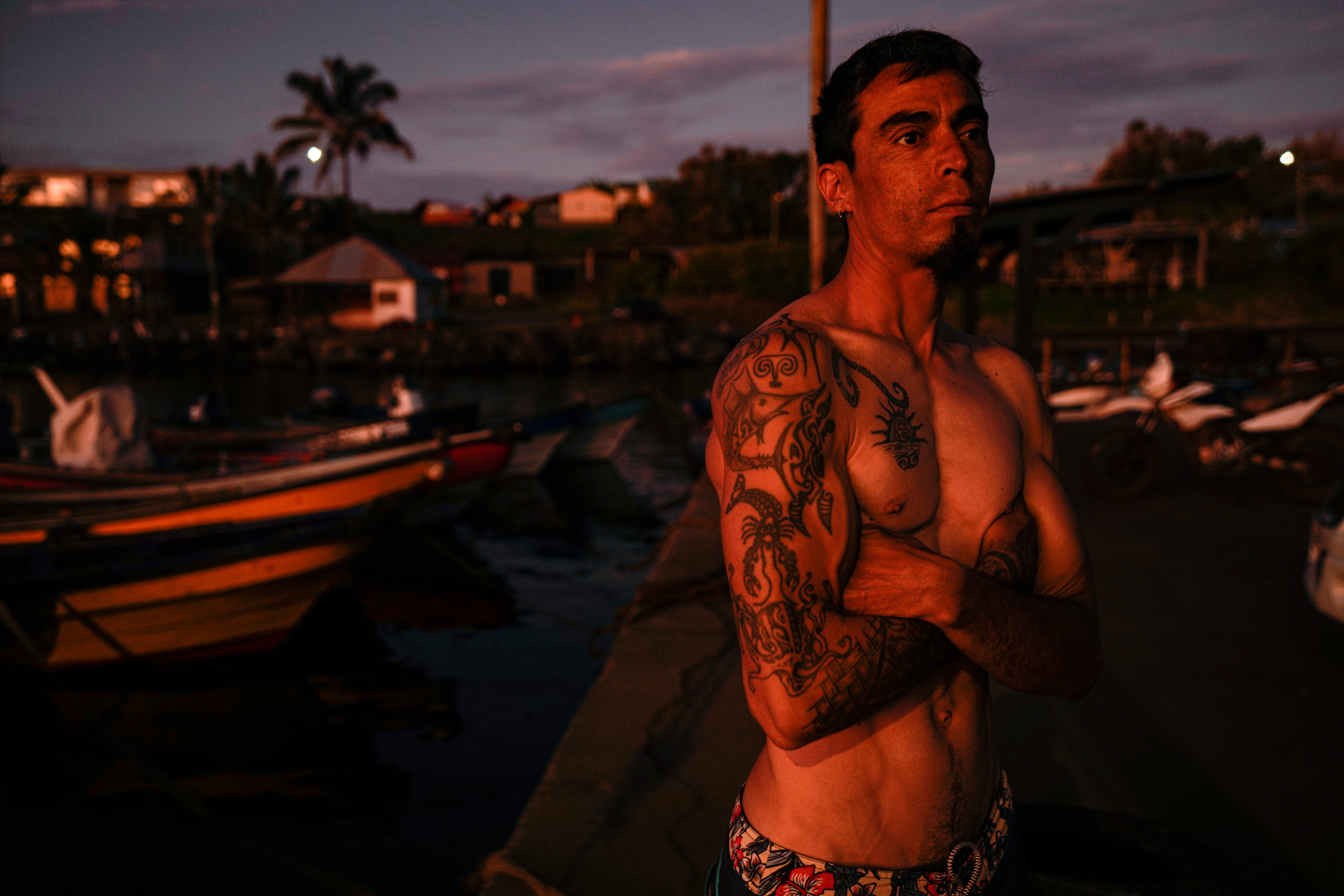 Easter Island - Fire Among the Moai