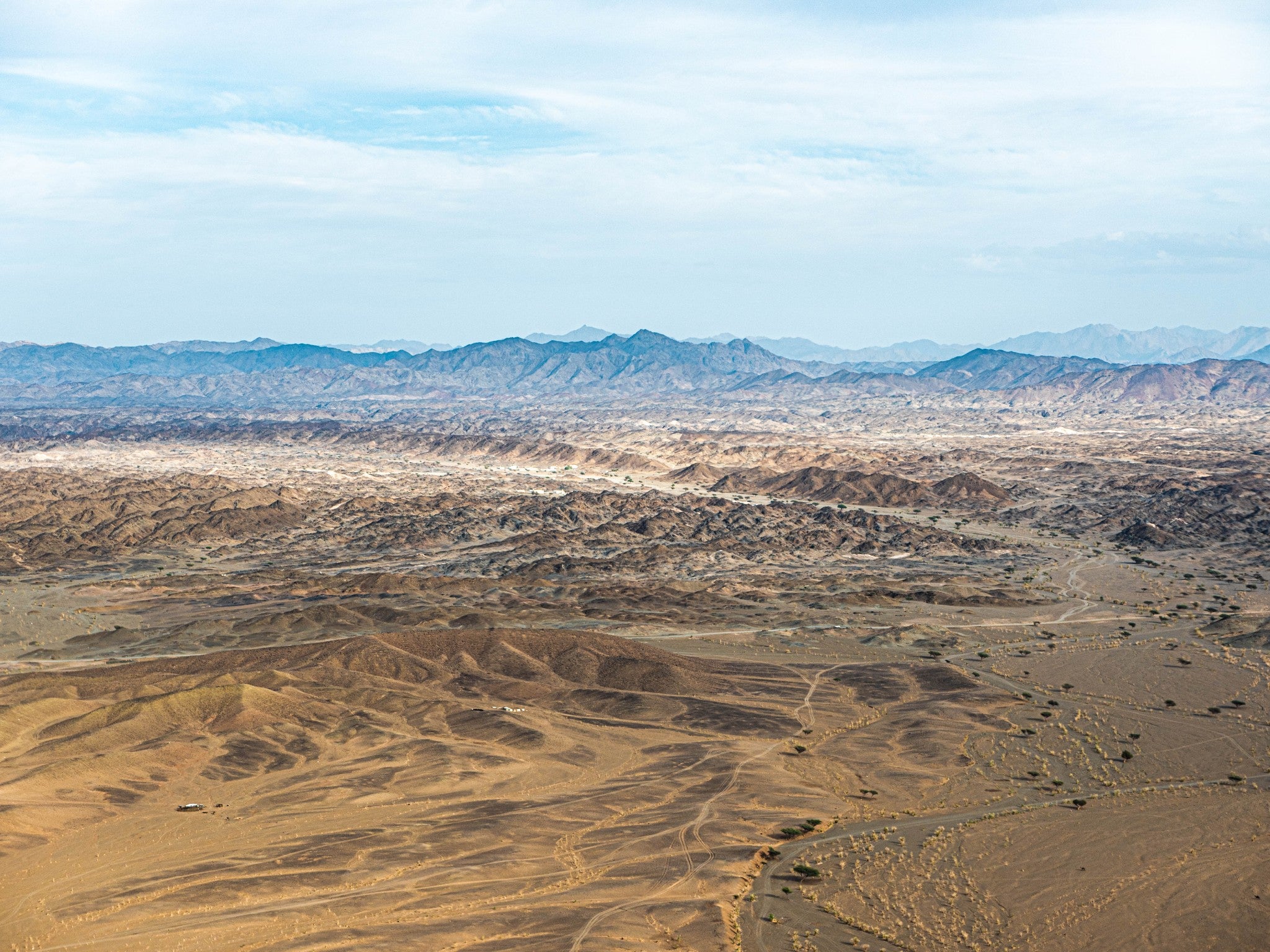 A view of the land owned by Red Sea Global, slated to become the largest resort in the world powered by renewable energy