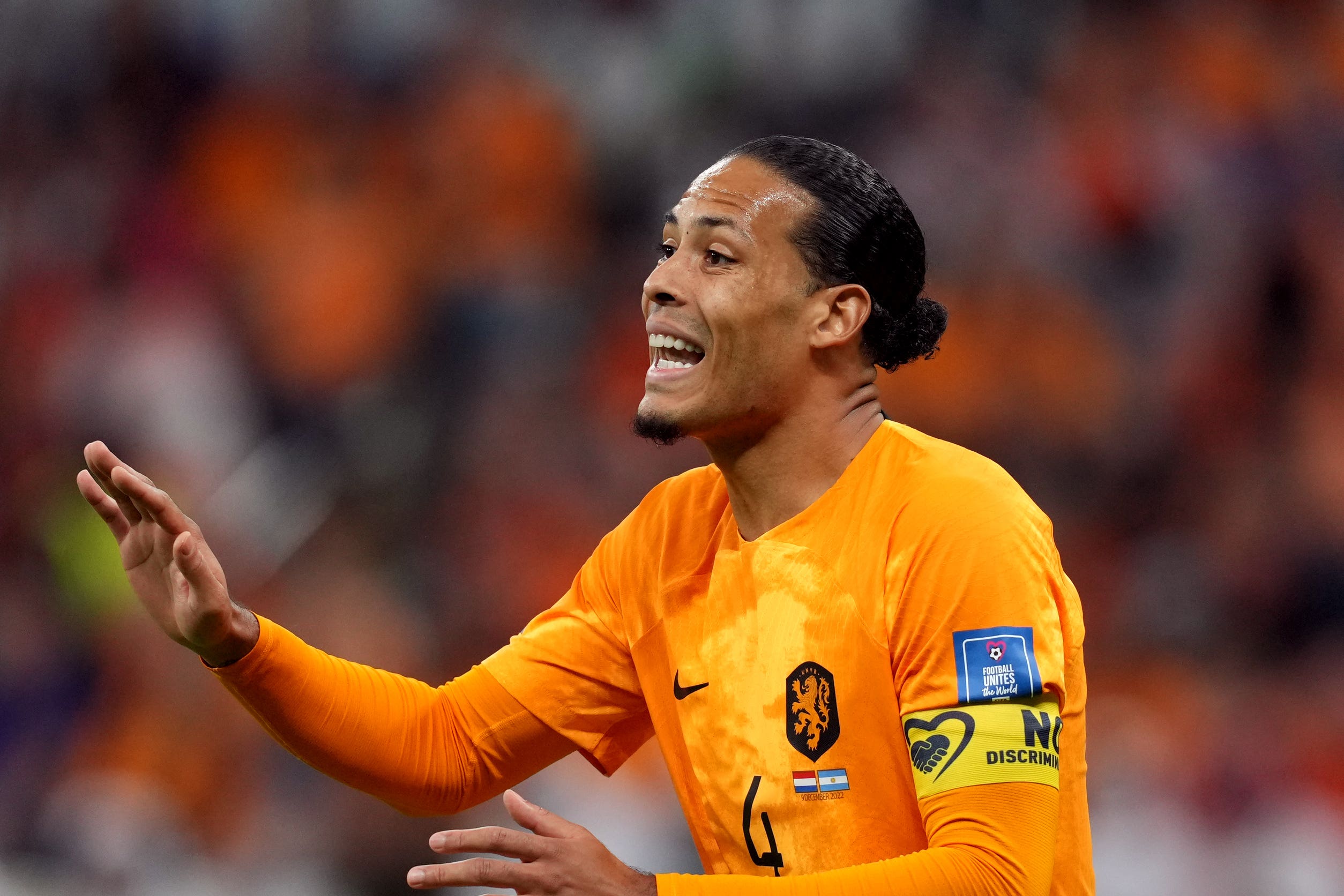 Virgil van Dijk could miss next week’s Carabao Cup tie at Manchester City after his World Cup exploits (Martin Rickett/PA)