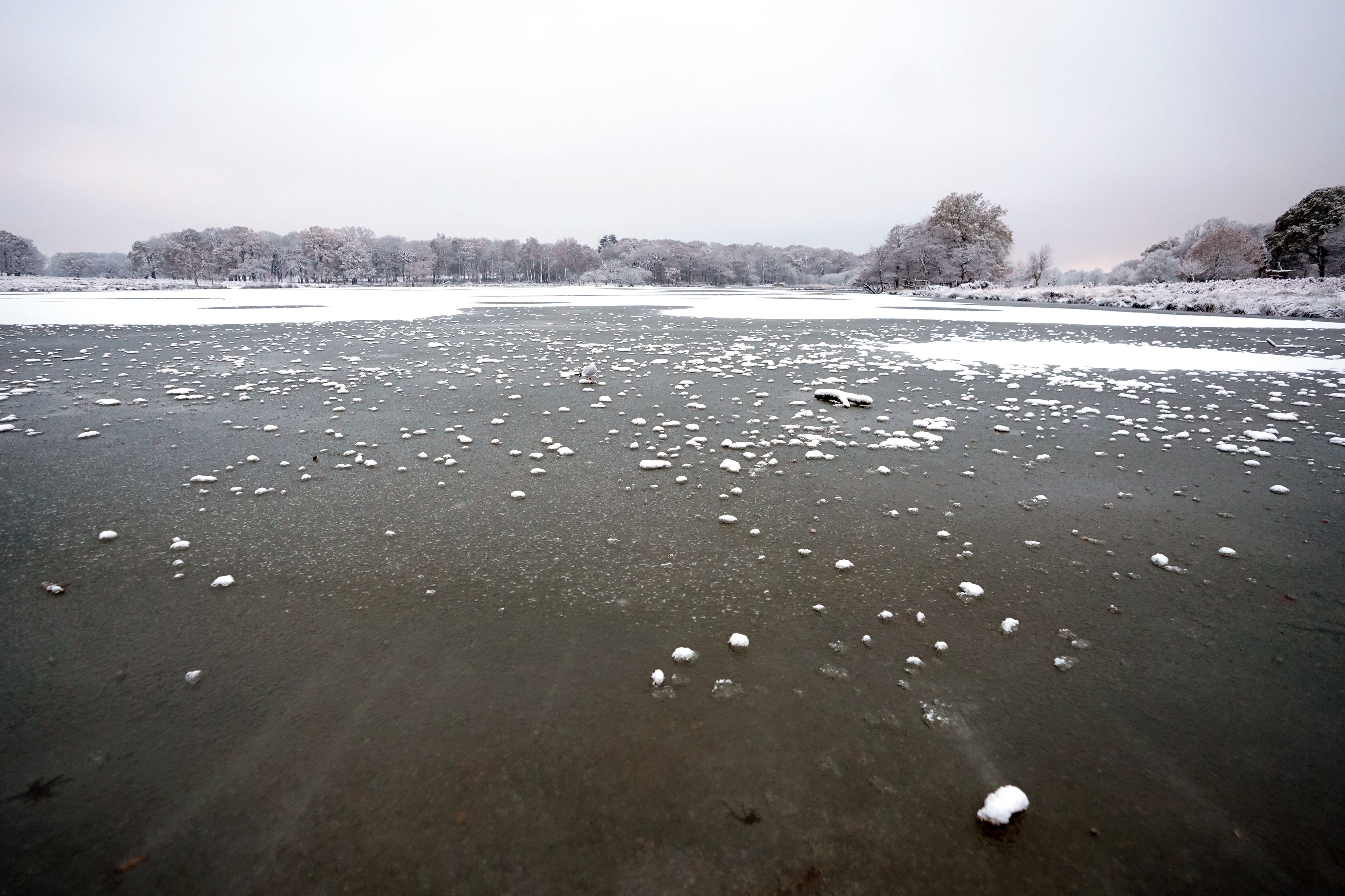 Emergency services have been taking calls about children walking and playing on ice in the same week as four boys died after being pulled from a frozen lake (PA)