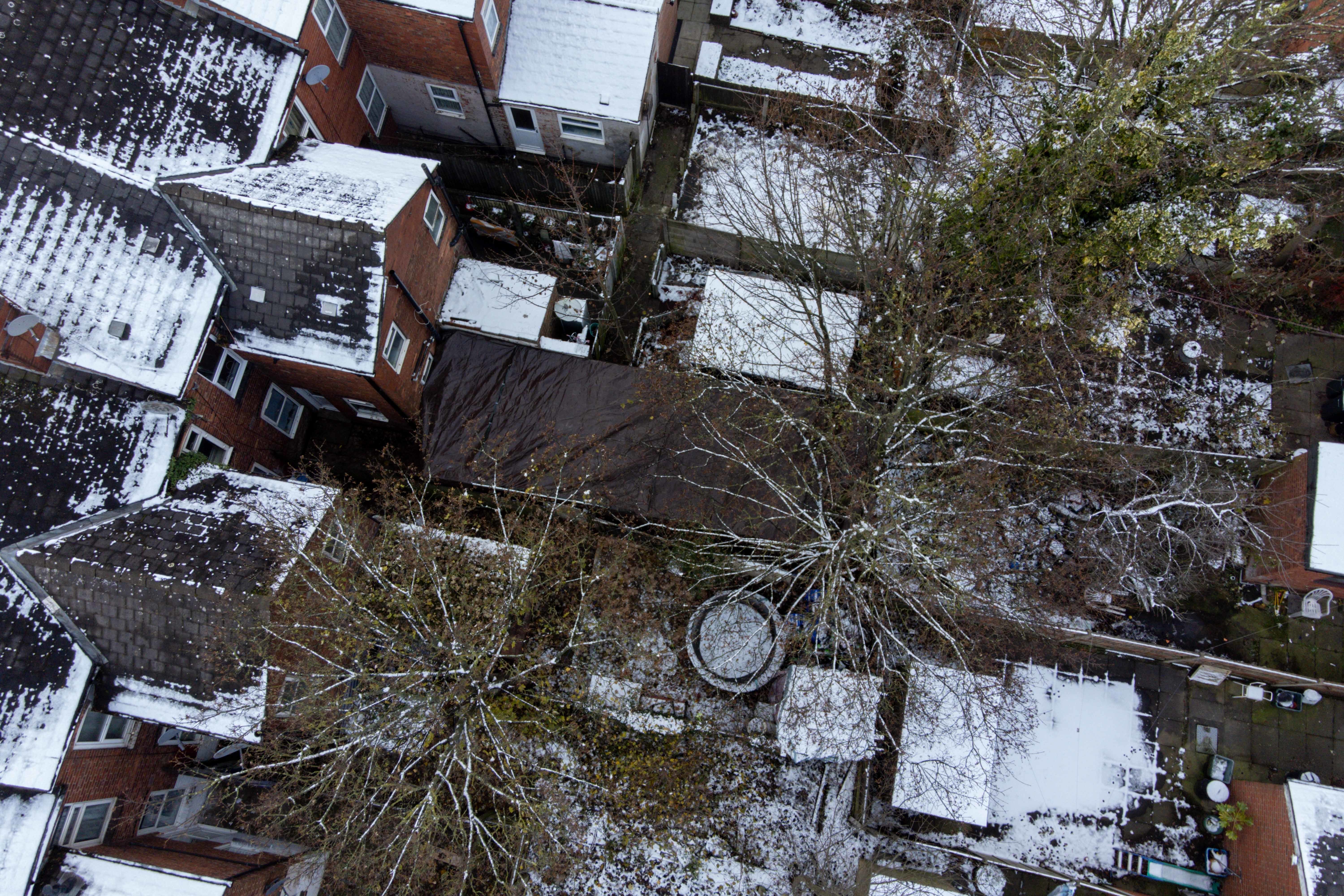 Rear of properties in Handsworth, Birmingham, where West Midlands Police are investigating the death of a child