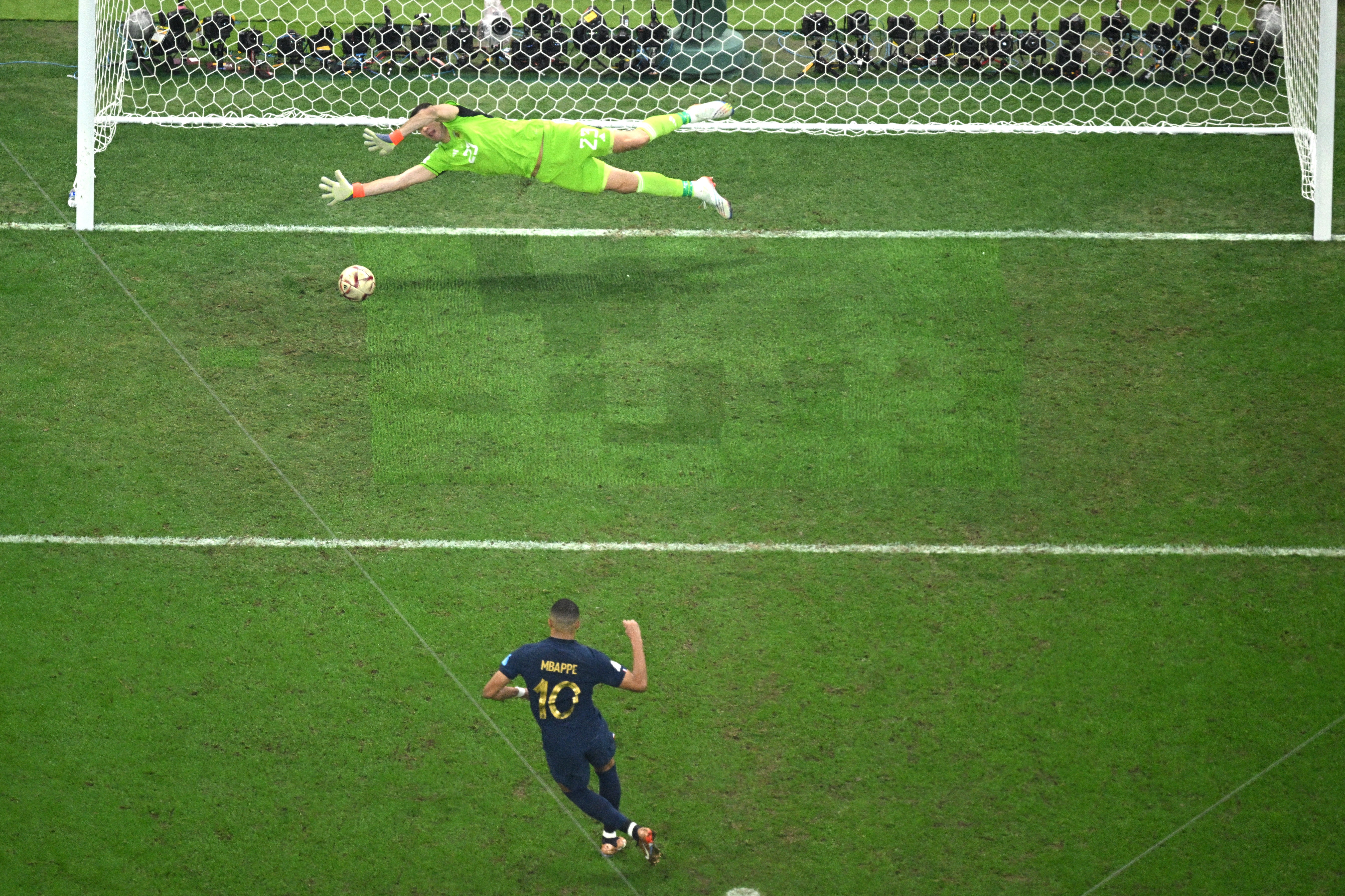 Mbappe scores France’s first goal from the penalty spot