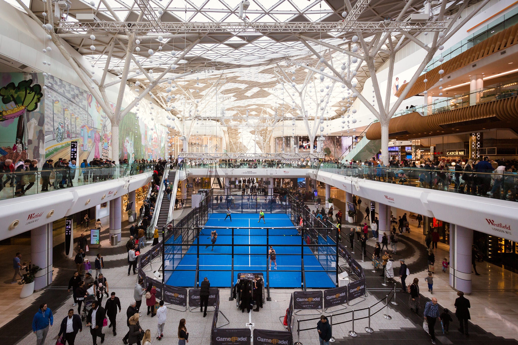 A temporary court was opened for three days at Westfield shopping centre, west London