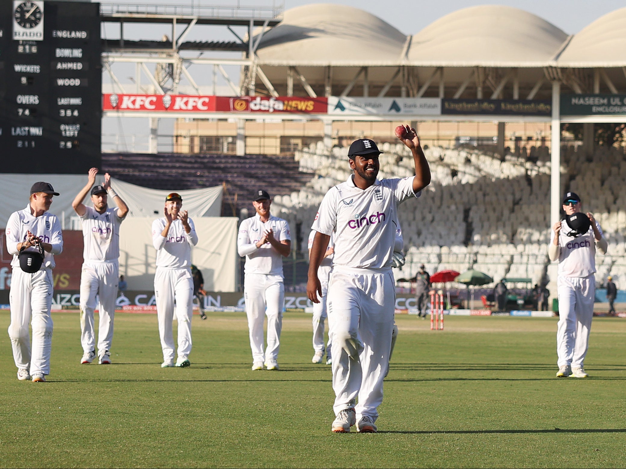 Rehan Ahmed was one of the players to shine when England won 3-0 in Pakistan two years ago