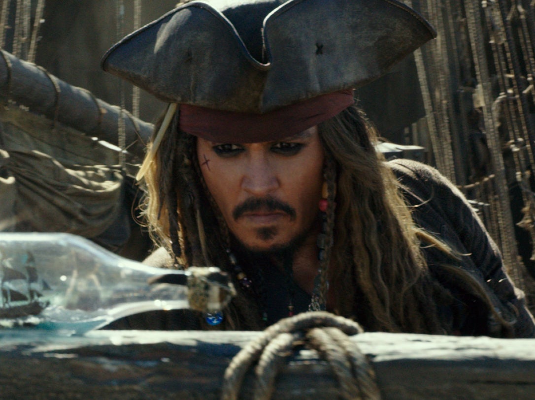 Johnny Depp in ‘Pirates of the Caribbean: Dead Men Tell No Tales’