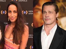 Ines de Ramon spotted at Brad Pitt’s 59th birthday