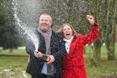 Couple planning their wedding after £1 million lottery win 