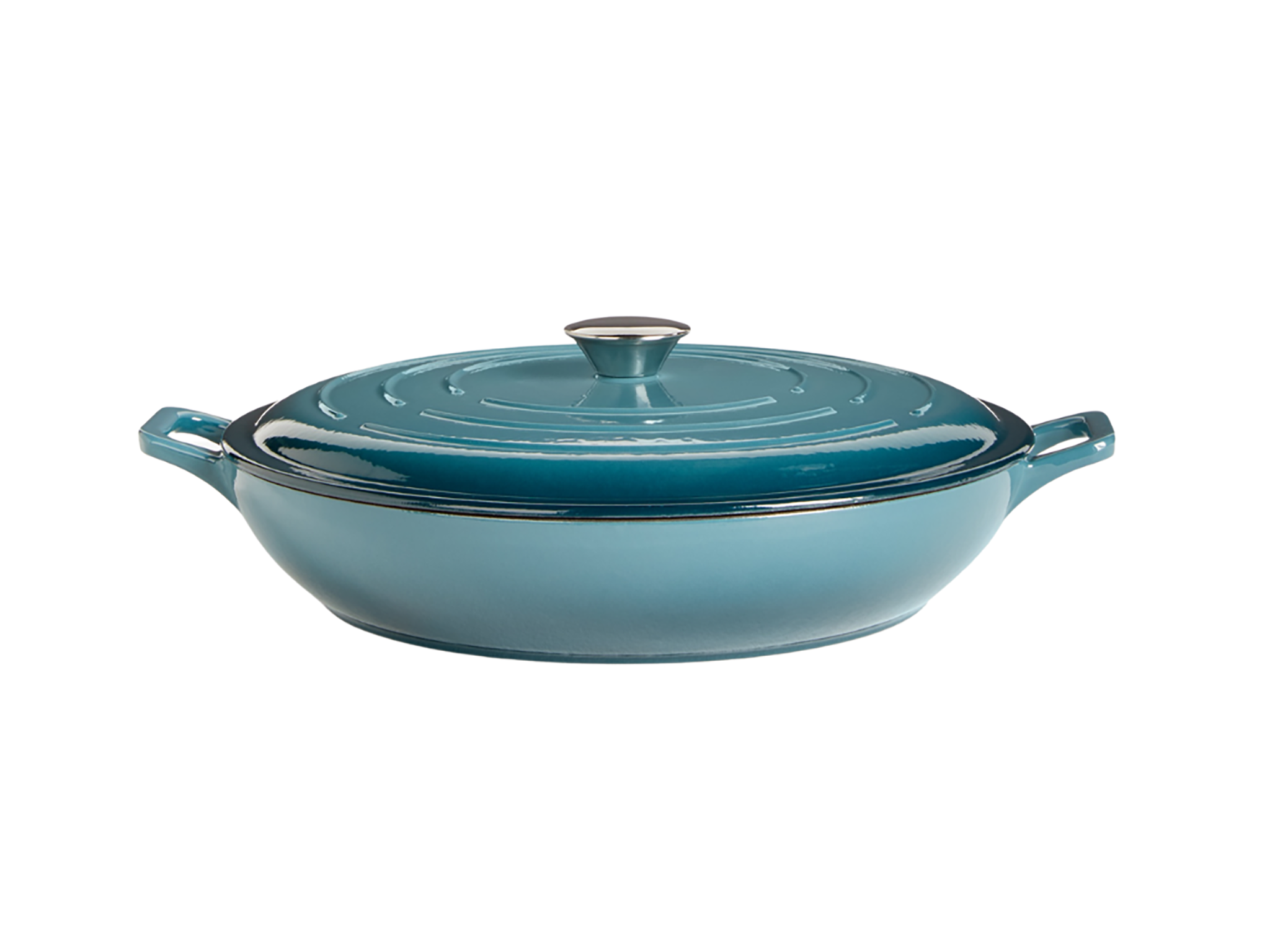 John Lewis cast iron shallow casserole dish