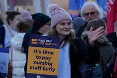 UK govt refuses to give way on pay as nurses, medics strike