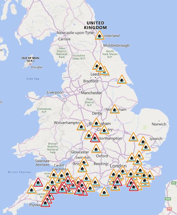 Flood alerts and warnings in place