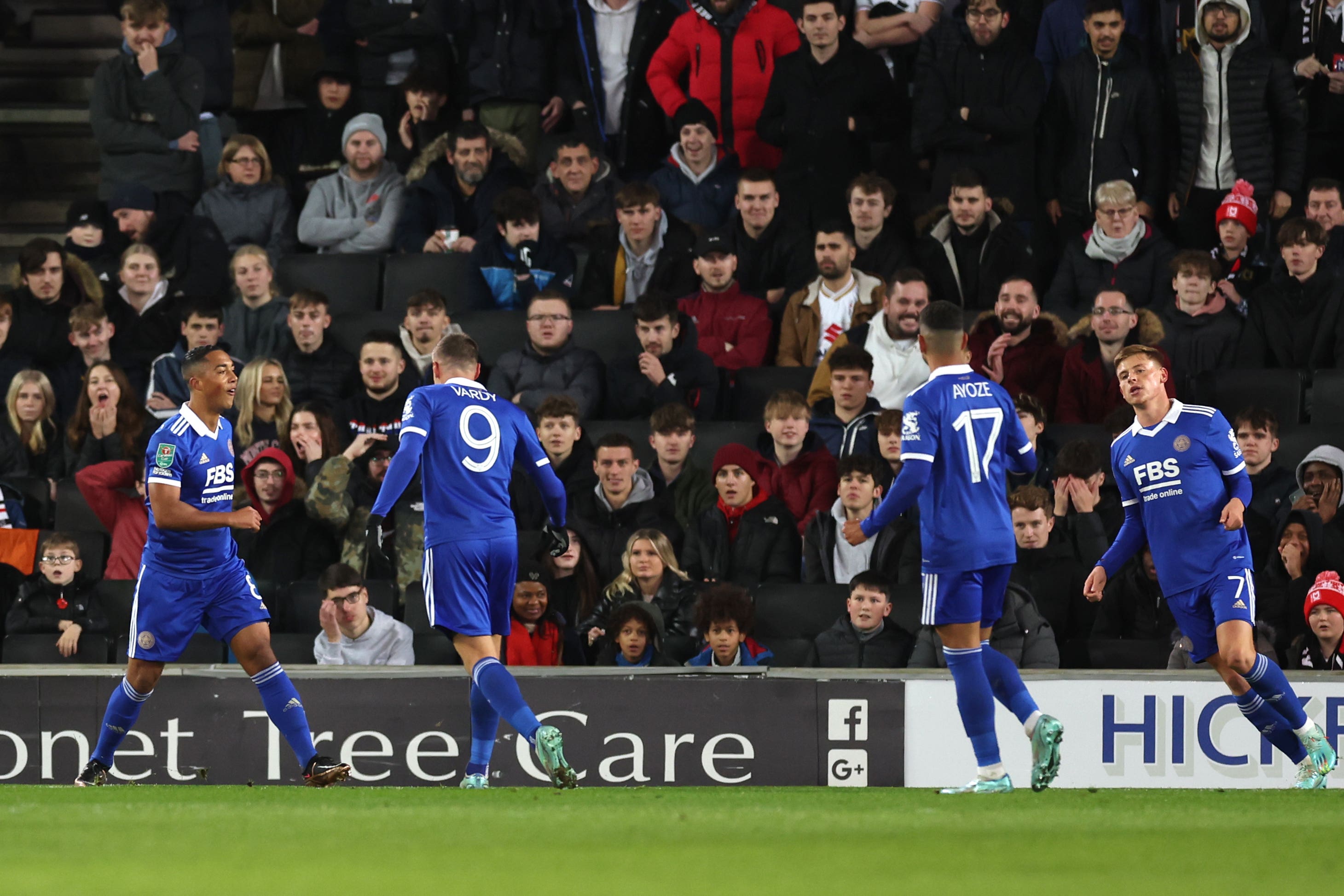 Leicester cruised into the quarter-finals of the Carabao Cup (Steven Paston/PA)