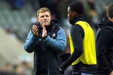 Eddie Howe out to break quarter-final jinx after Newcastle see off Bournemouth in Carabao Cup