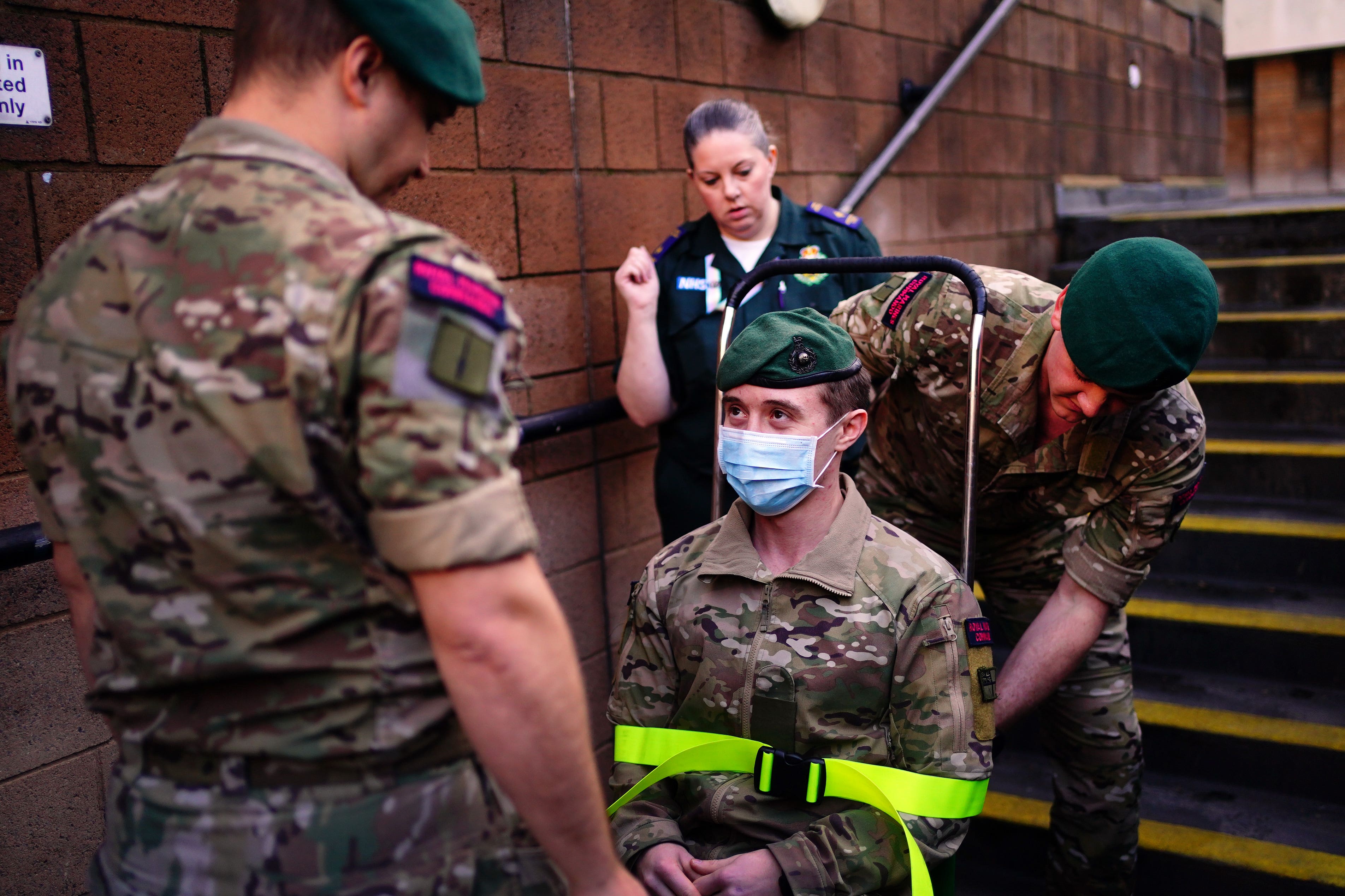 Soldiers have previously been trained to fill the gaps of ambulance workers as industrial action took place