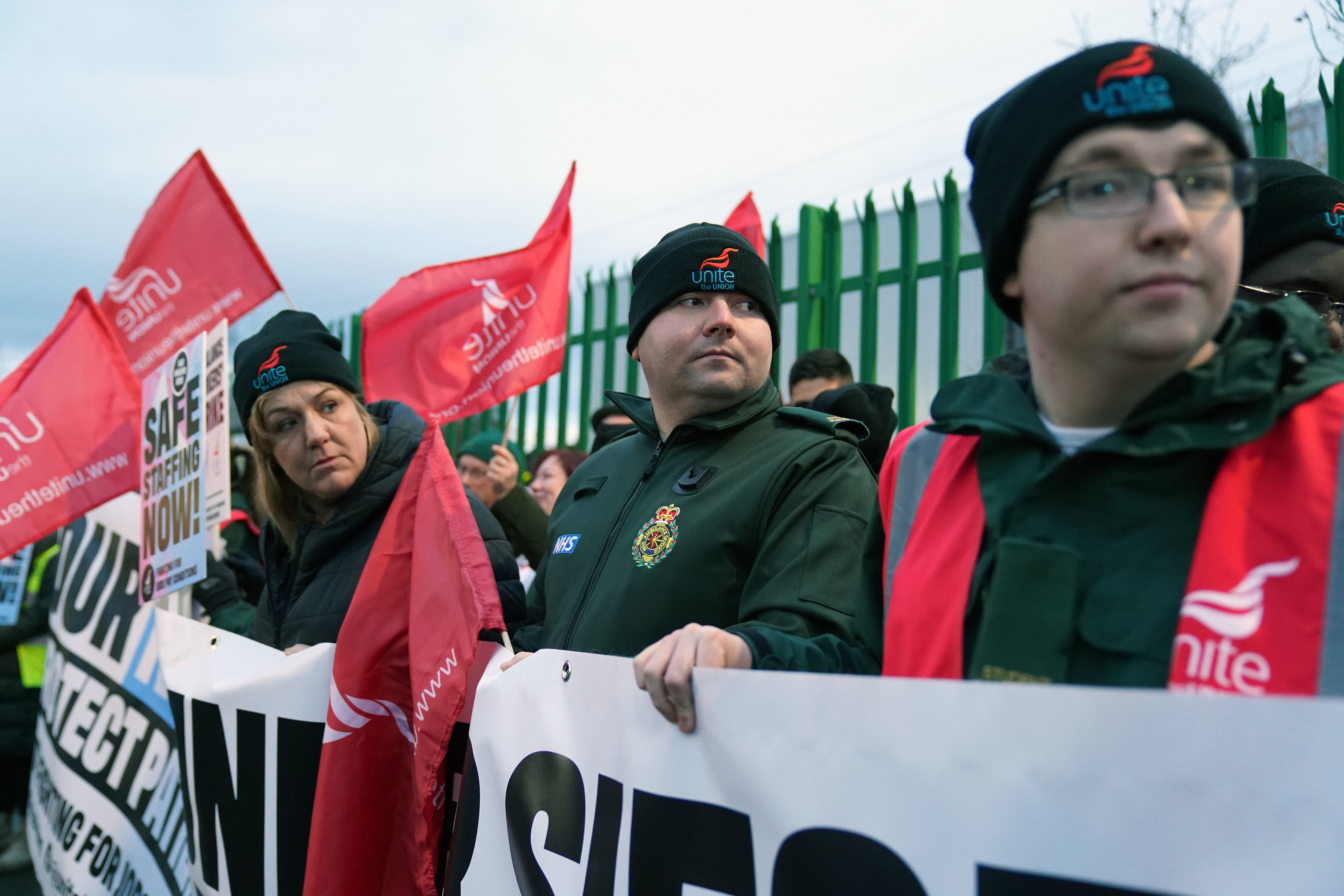 Public urged to use ‘common sense’ as ambulance workers strike