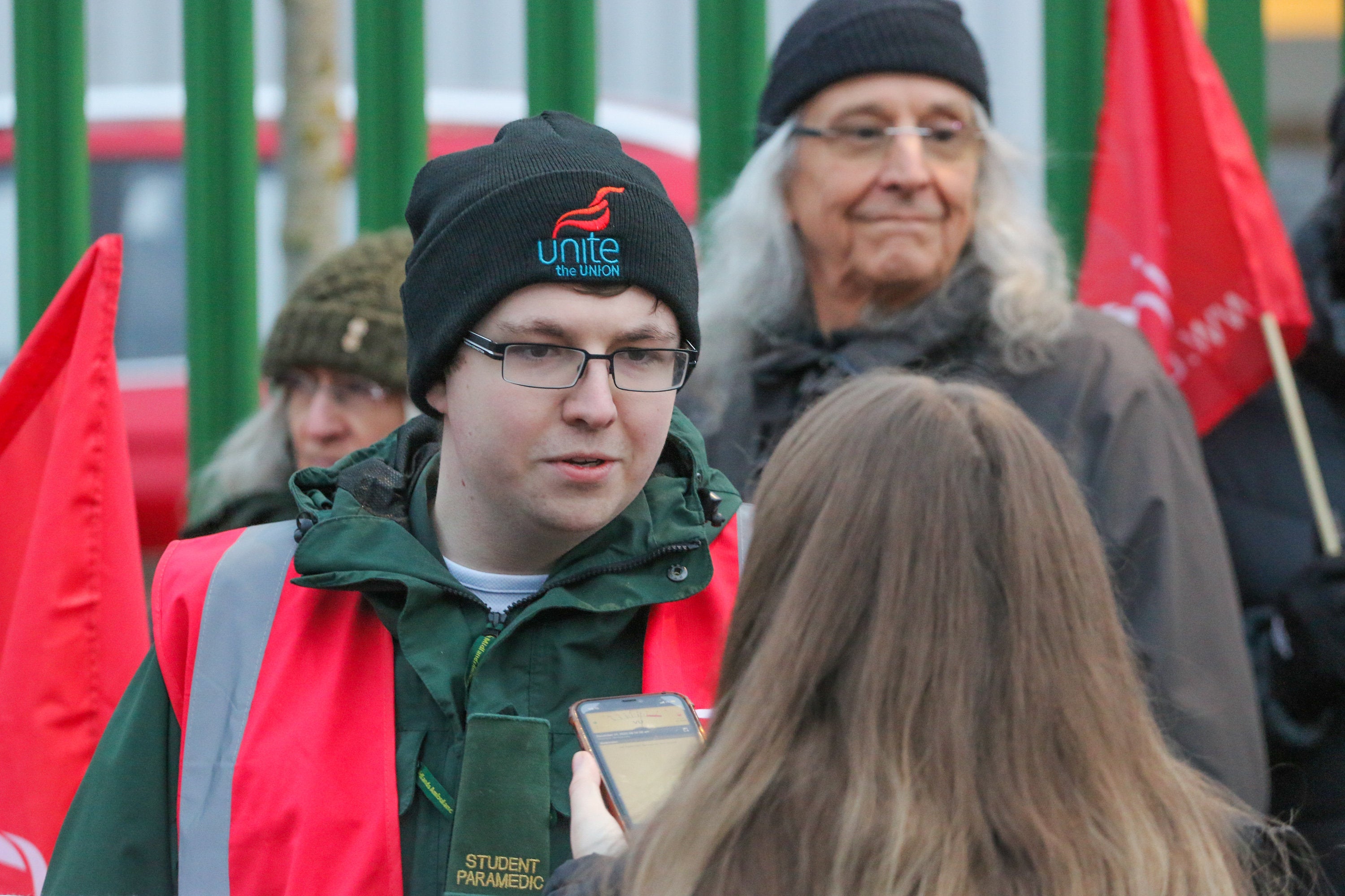 Thomas Moore, a student paramedic, stresses the aim to reduce patient waiting times