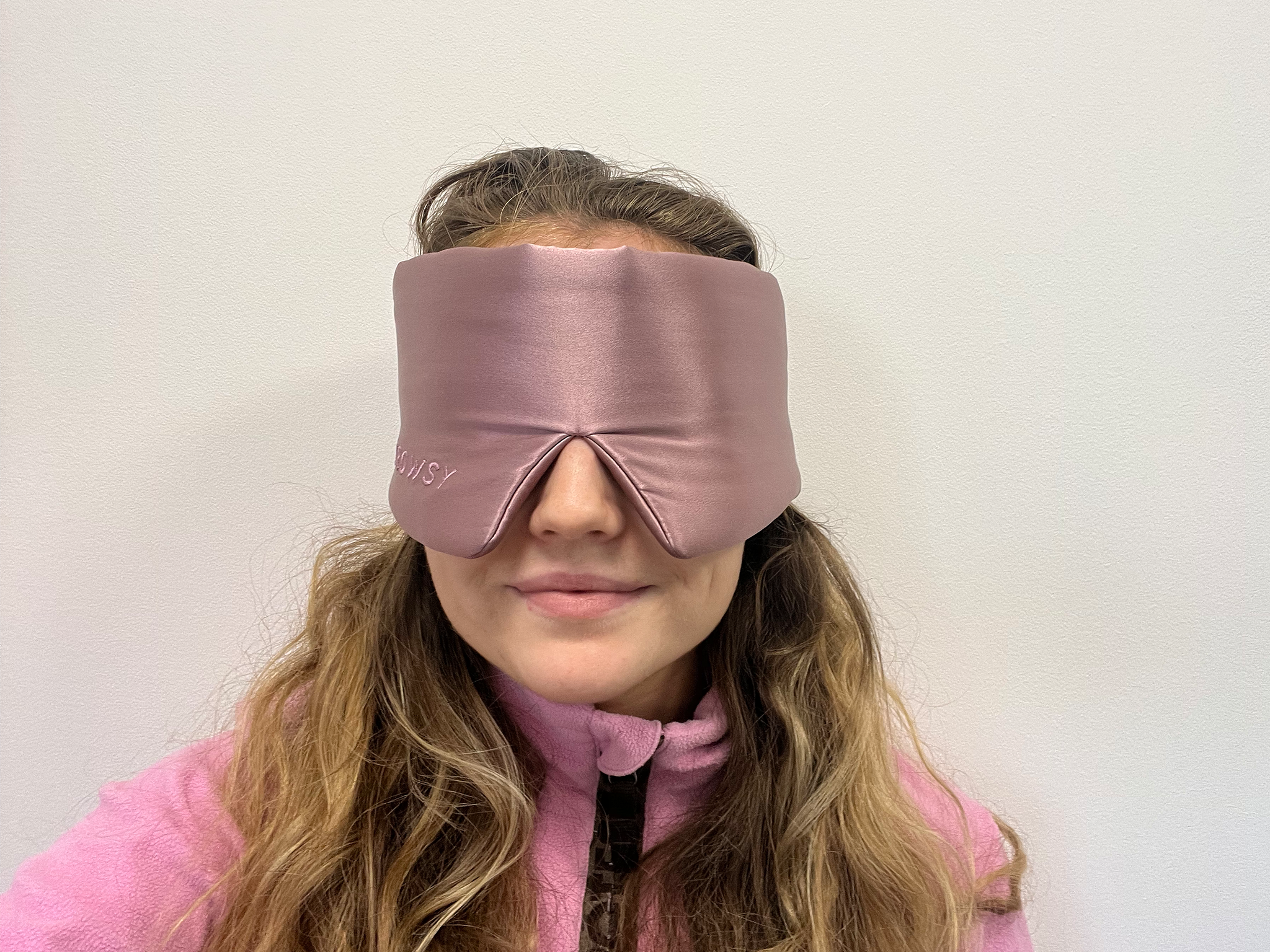 The Drowsy damask rose silk sleep mask