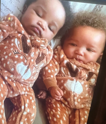 Kyair and Kason Thomass were abducted on Monday night. Kyair (left) was located safe at the Dayton airport on Tuesday