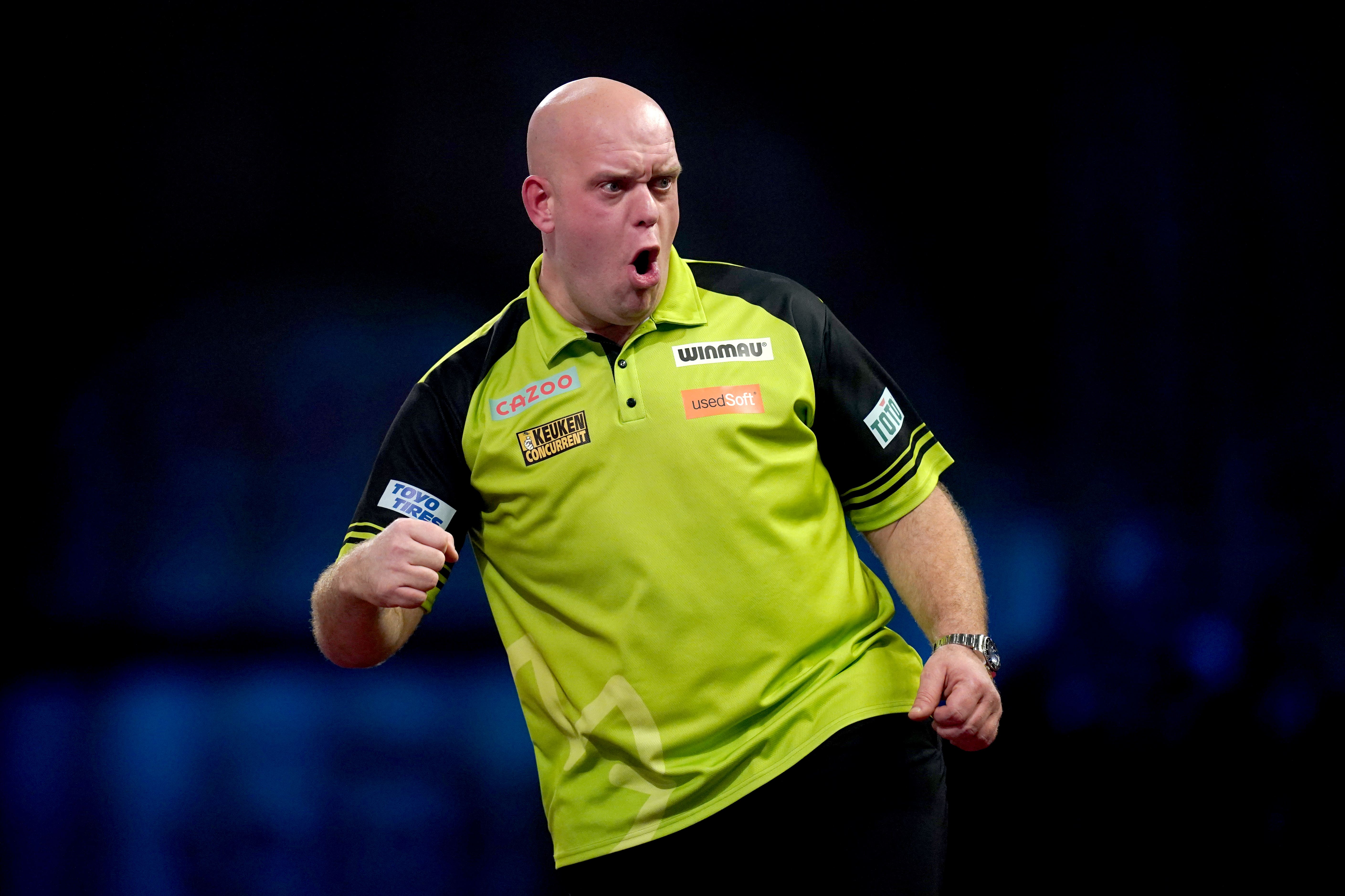 Michael van Gerwen impressed at Alexandra Palace (John Walton/PA)