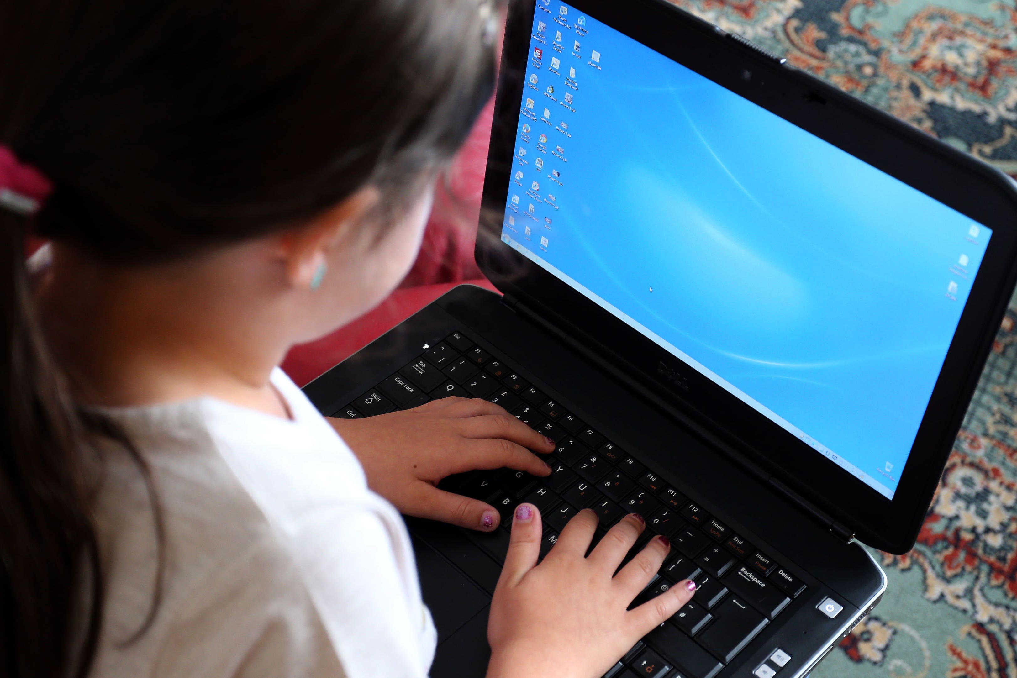 Parents were also being encouraged to talk to their children about internet safety more generally (Peter Byrne/PA)