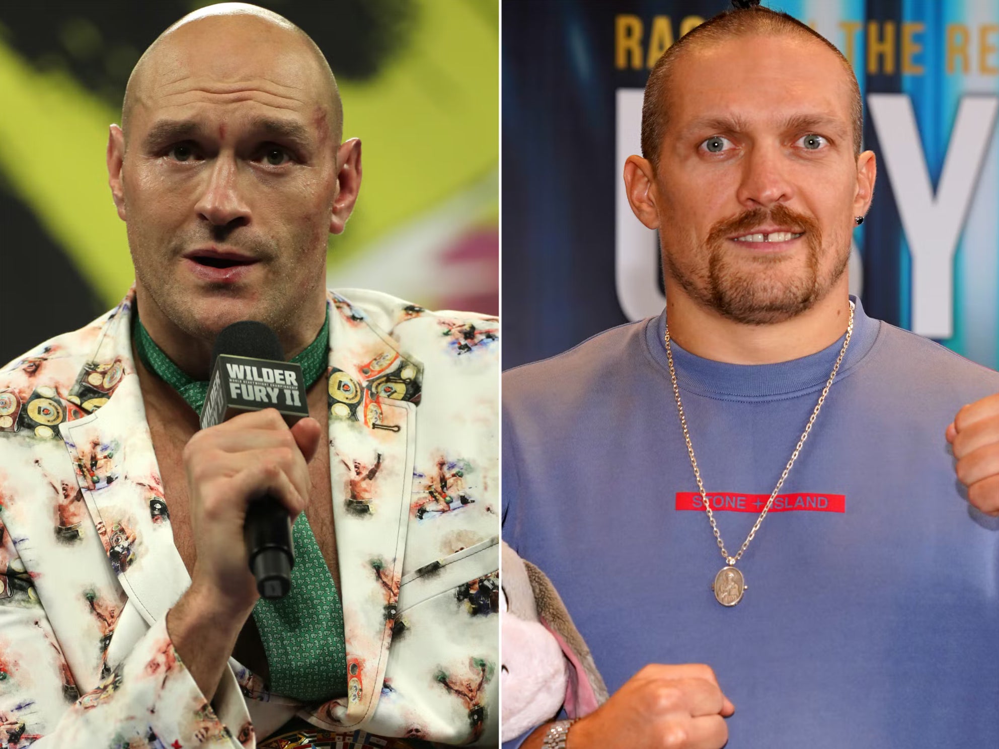 Tyson Fury and Oleksandr Usyk