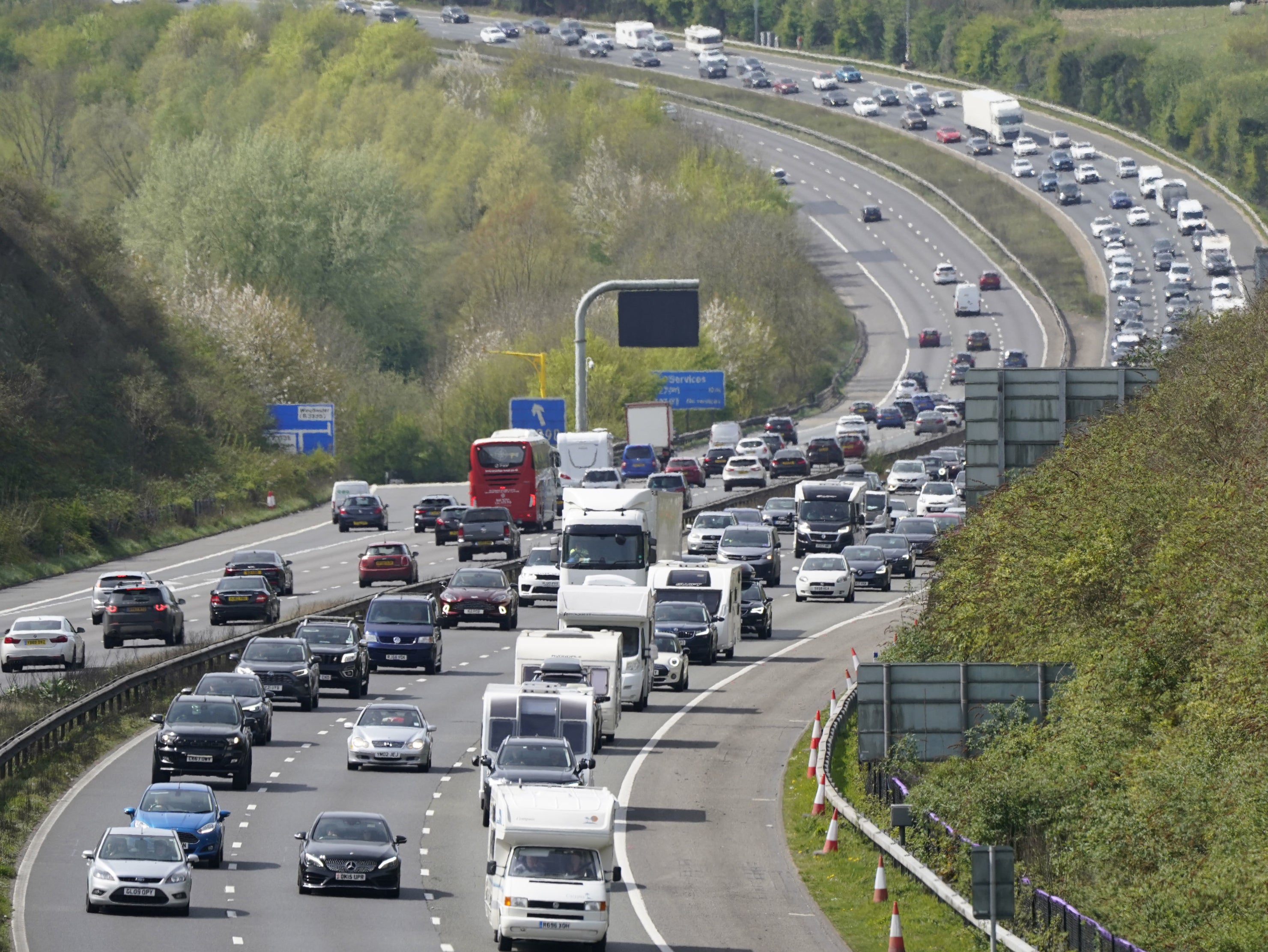 File photo: Drivers are warned to expect heavy traffic on some roads