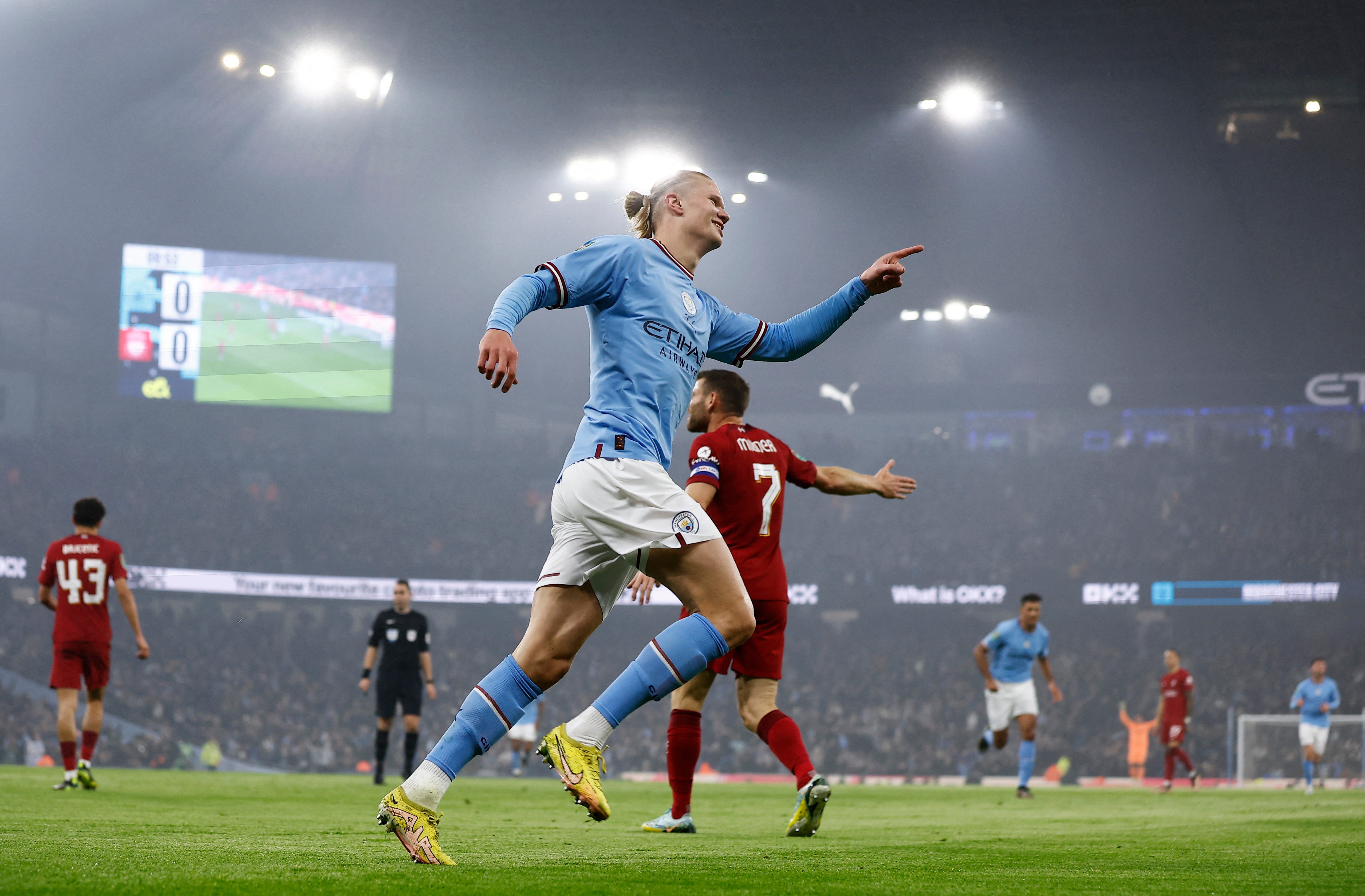 Haaland immediately returned to scoring form after the World Cup break