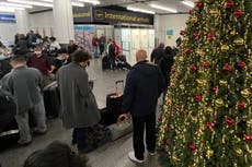 Travel strikes – live: Border Force walkout begins as millions face Christmas getaway chaos