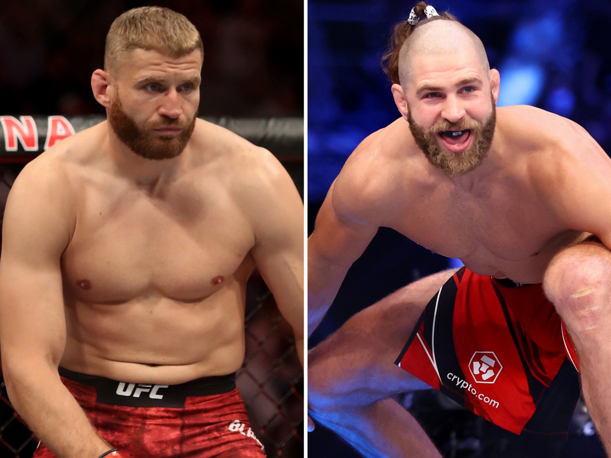 Former UFC light-heavyweight champions Jan Blachowicz (left) and Jiri Prochazka