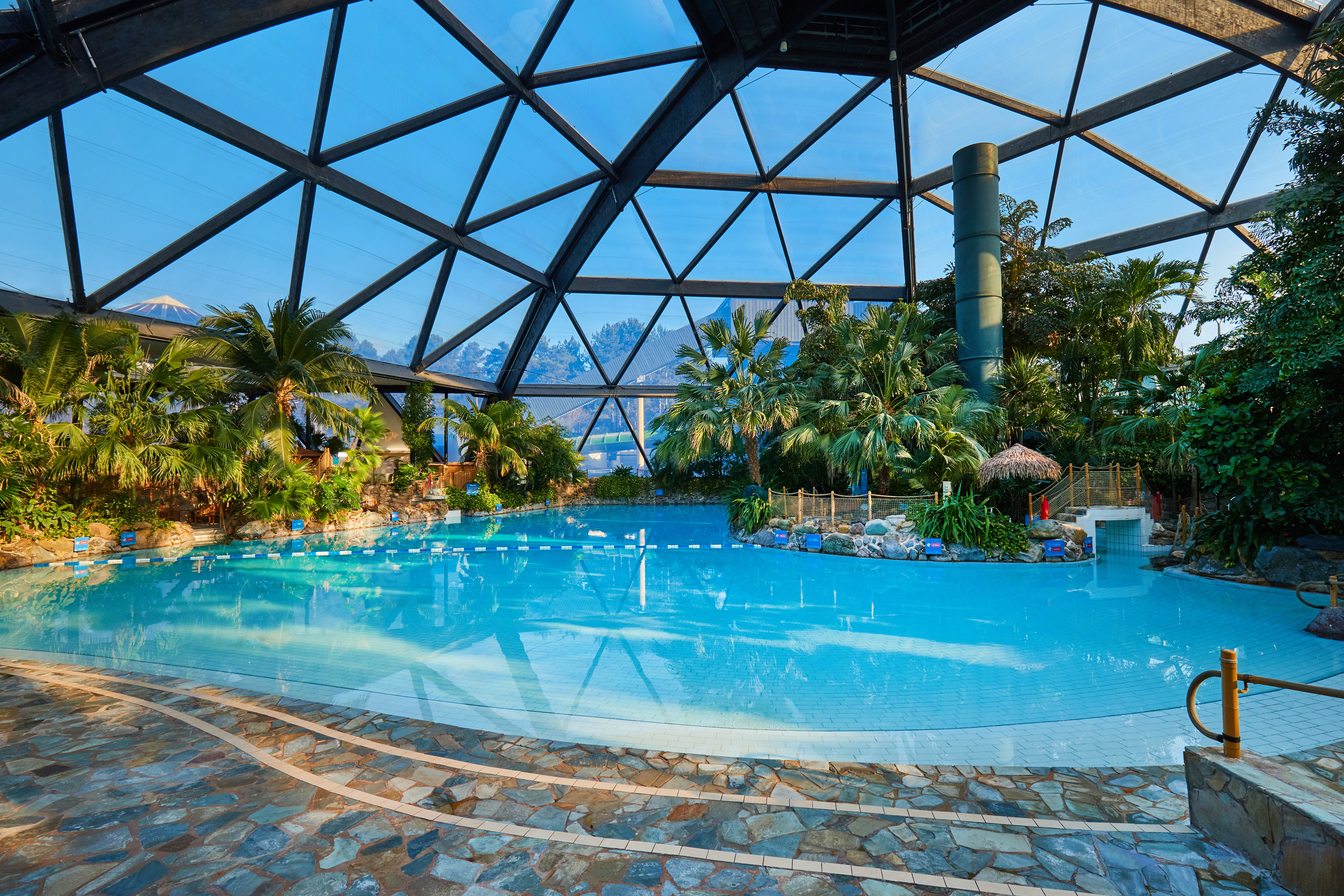 The holiday village is home to a ‘subtropical swimming paradise’ facility