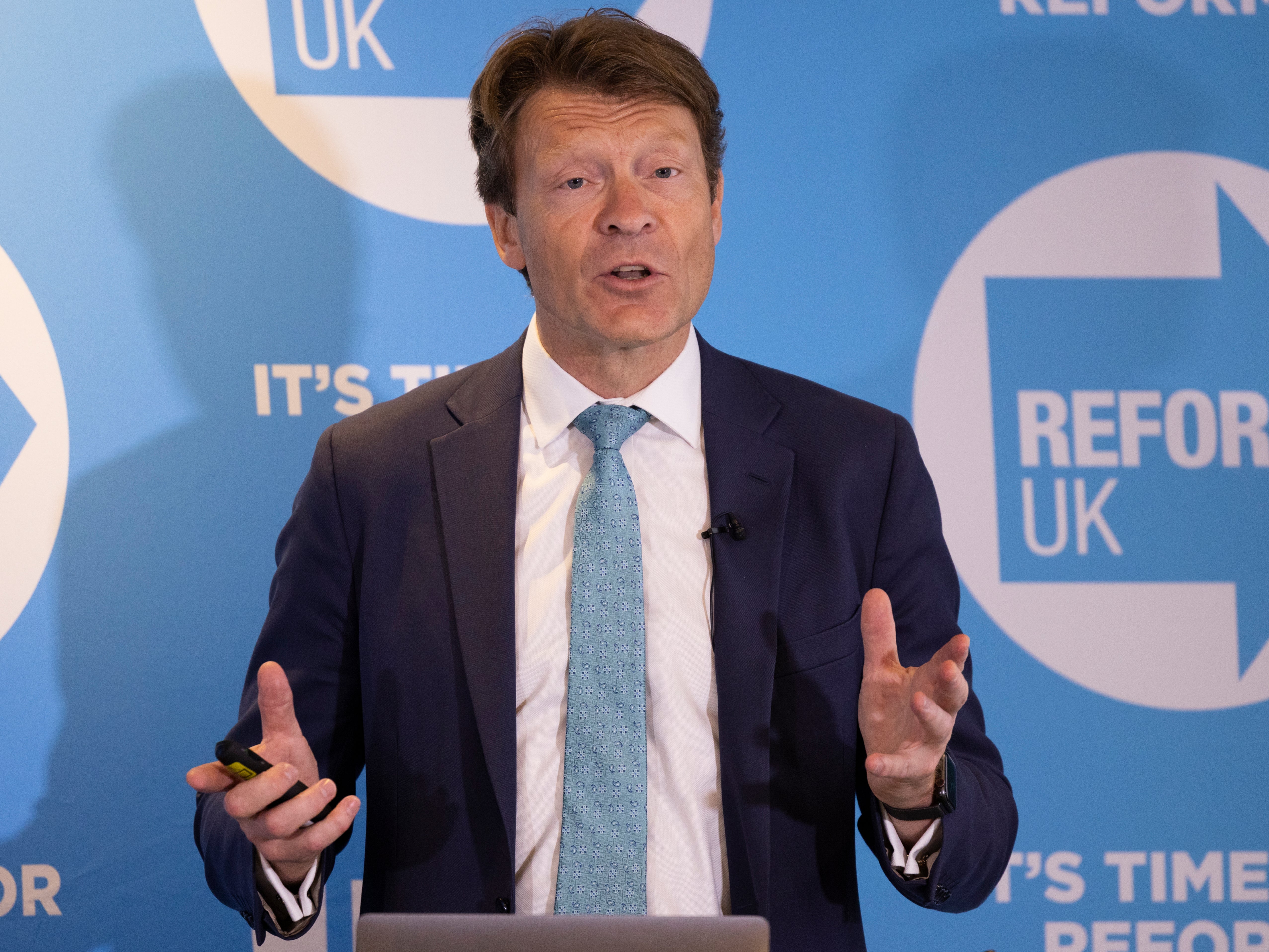 Richard Tice has vowed to stand against the Conservatives in every seat