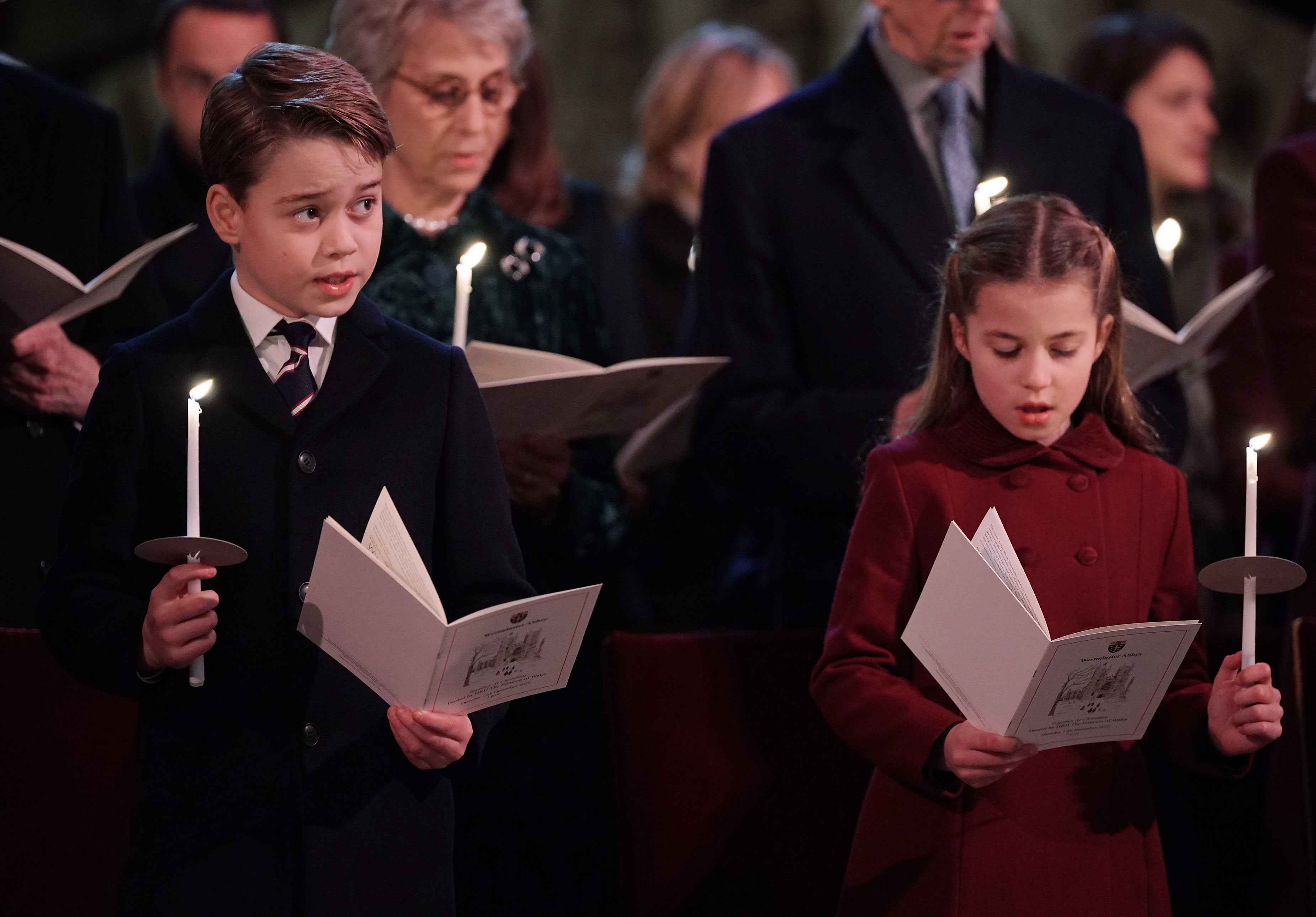 Prince George and Prince Charlotte at the ‘Together at Christmas’ service