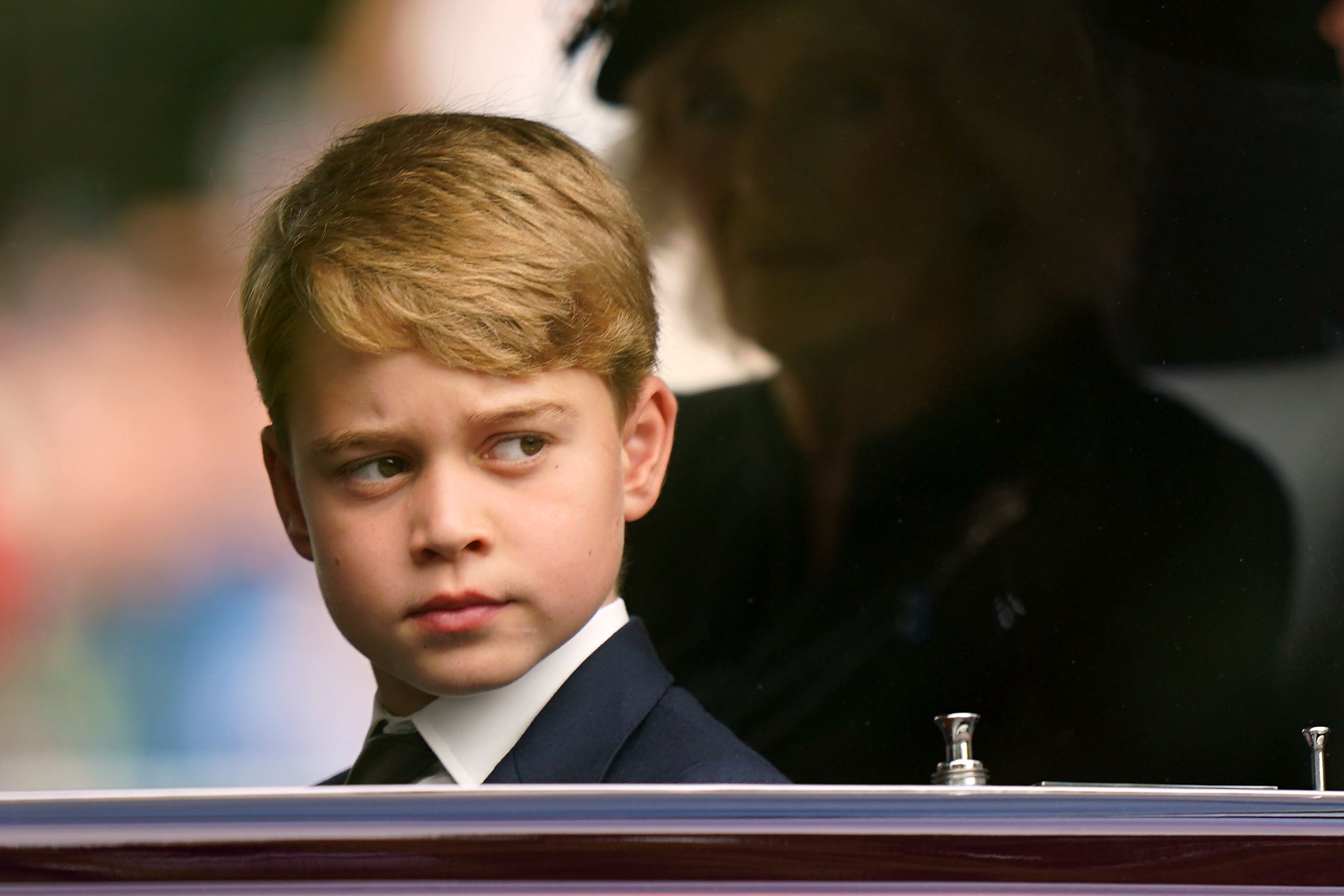 A festive picture painted by nine-year-old Prince George suggests the future king might share his grandfather’s artistic talent (Tim Goode/PA)