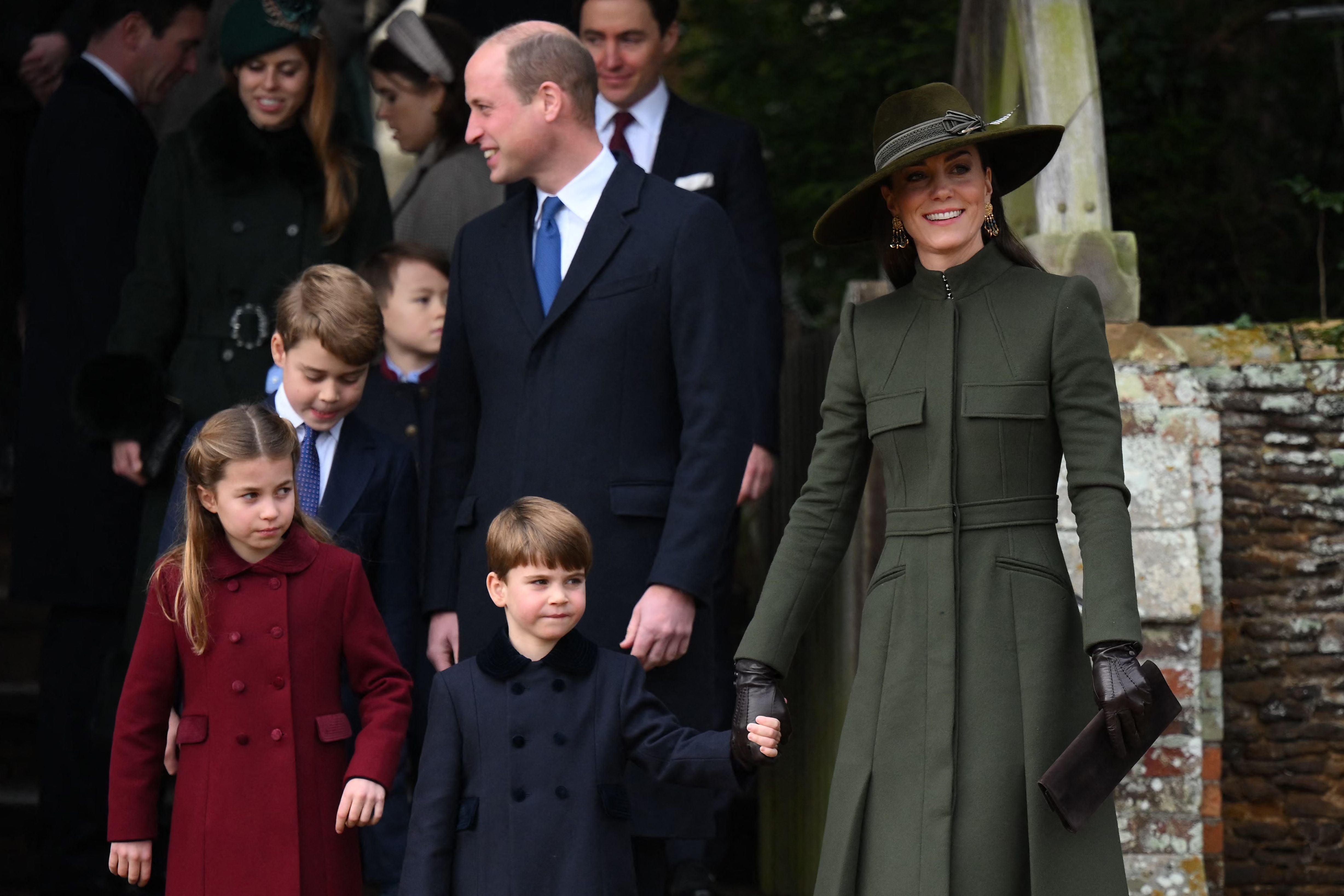 The Cambridge family attended the ceremony