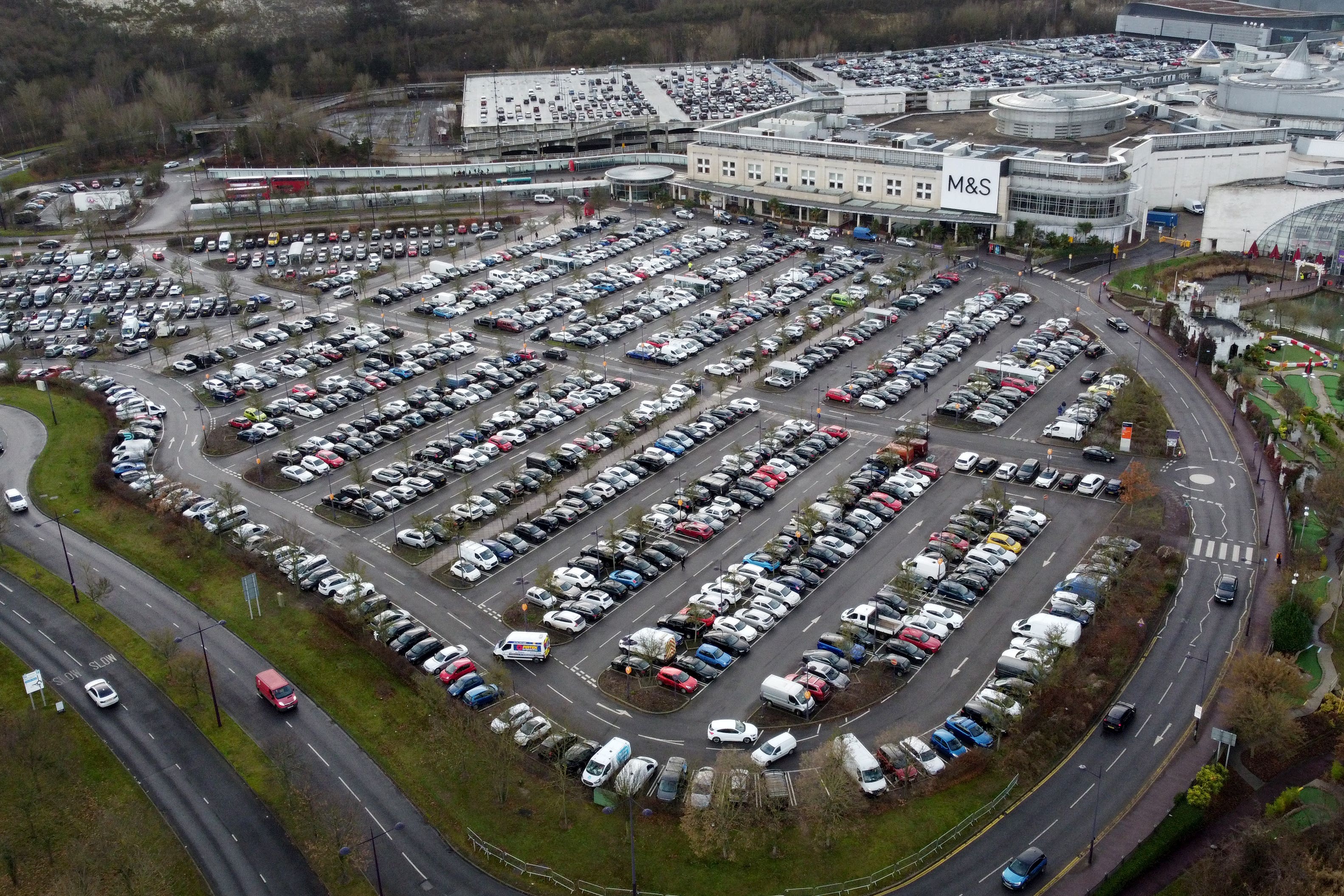 Shoppers hoping for a Boxing Day bargain could face traffic jams as rail strikes see train services brought to a halt (Gareth Fuller/PA)