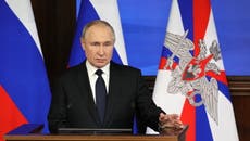 Russia is ‘ready to negotiate peace’, claims Putin