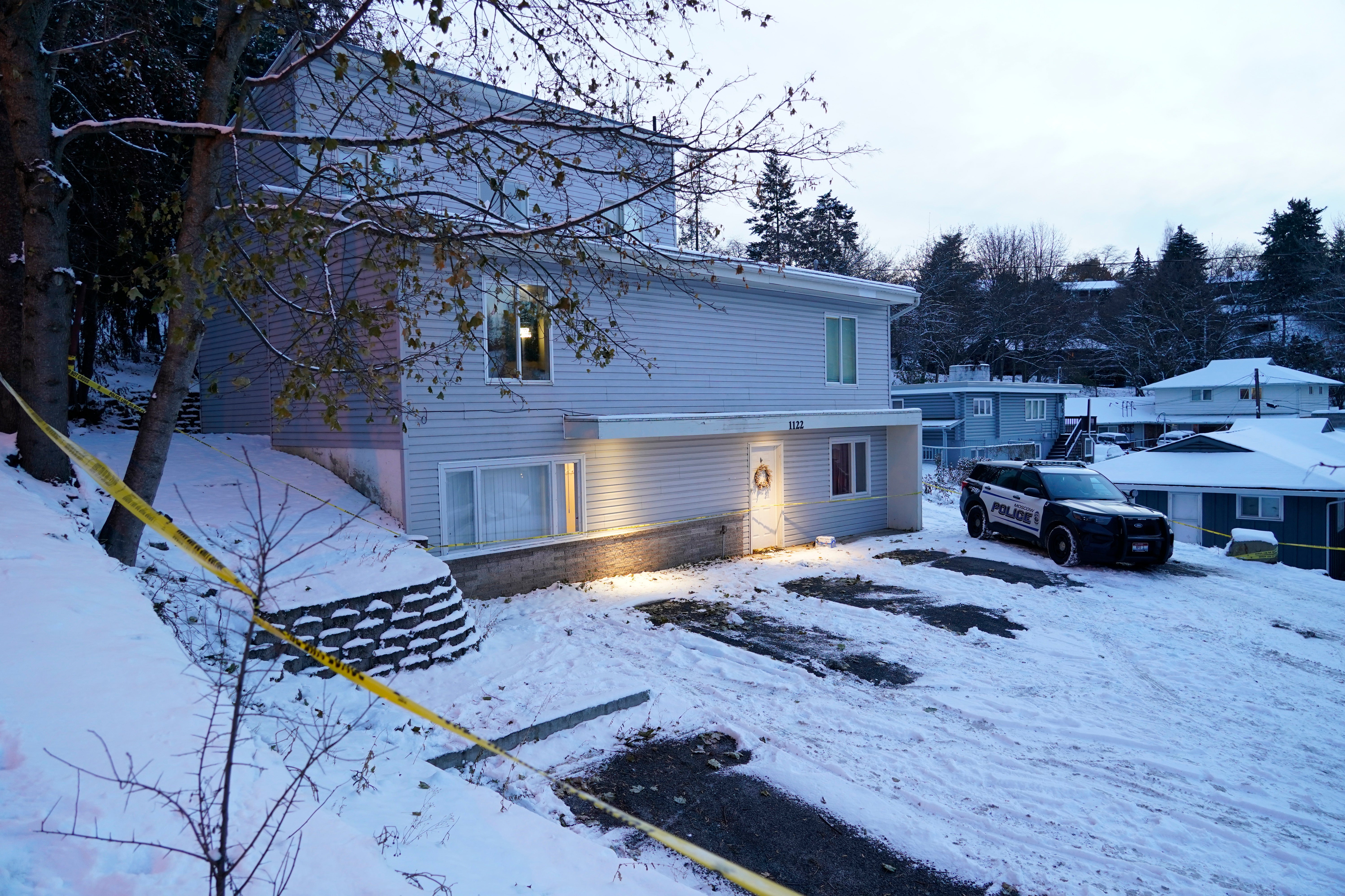 The home on King Road, Moscow, where the four students were killed