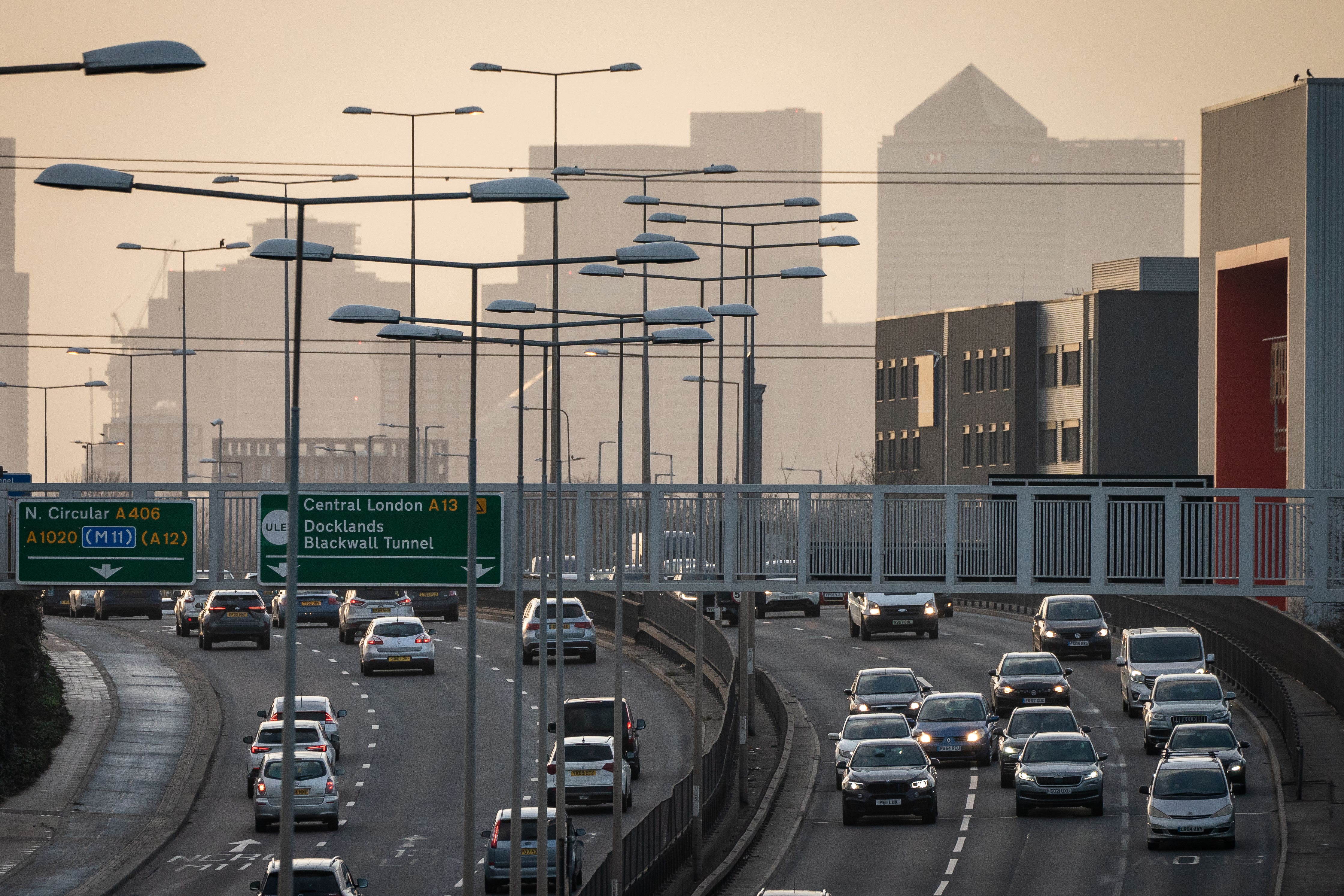 Many people took to the roads on Boxing Day amid rail strikes and sales (Aaron Chown/PA)