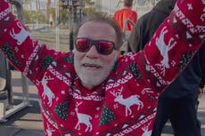 ‘Those are real candles!’ Arnold Schwarzenegger shares sweet throwback Christmas photo