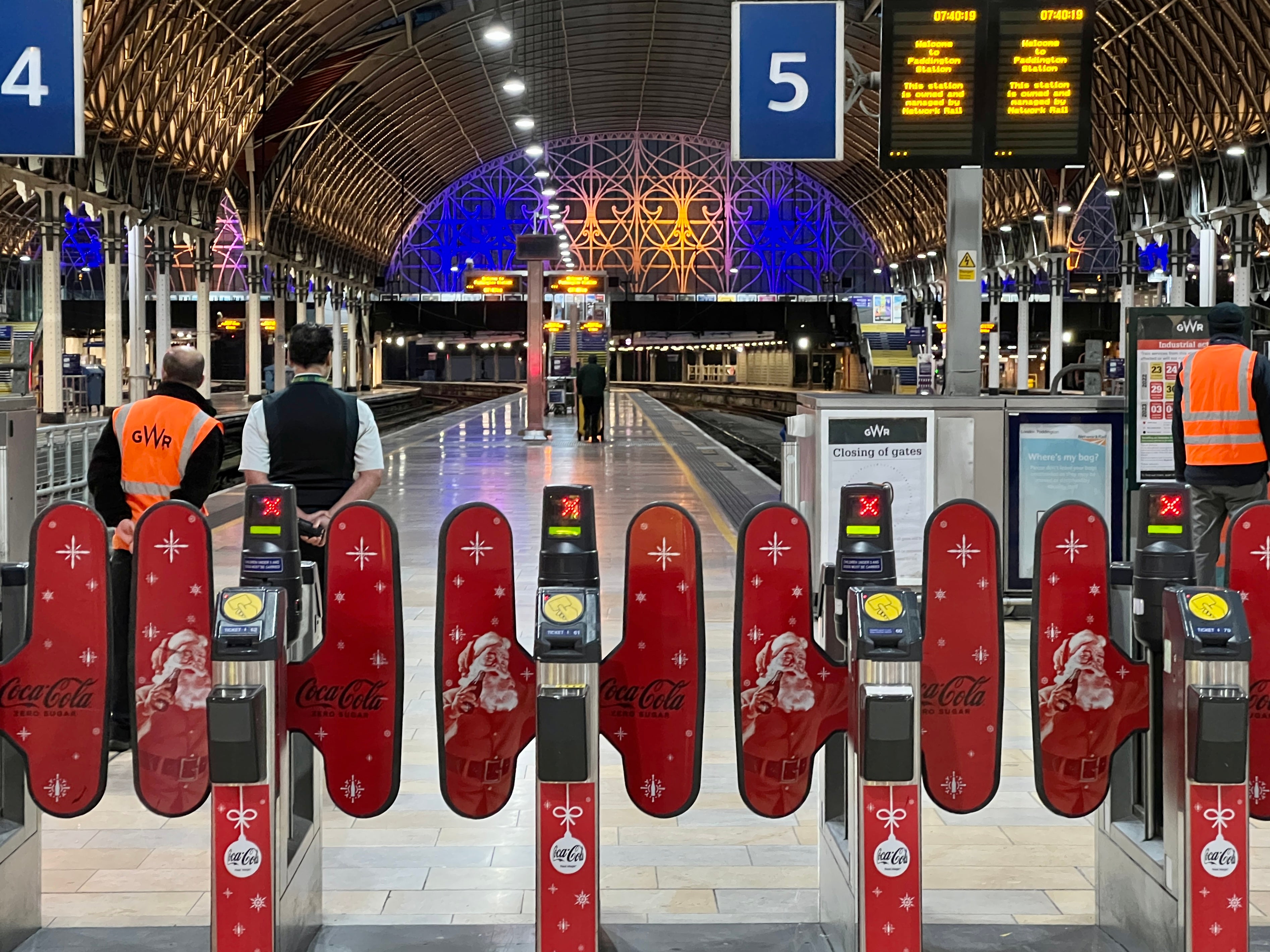 Going nowhere: London Paddington station after the latest strike ended