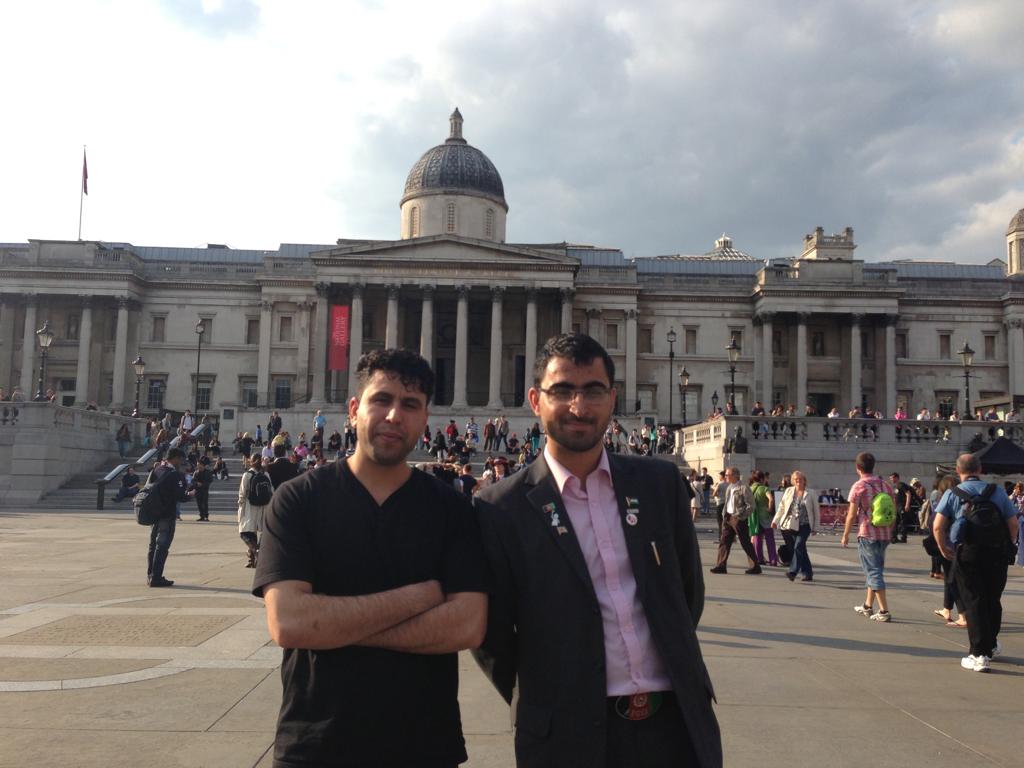 Shafiq (left) has volunteered with a number of NGOs helping with translation