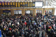 Crowds left waiting at major train stations despite end of RMT rail strike