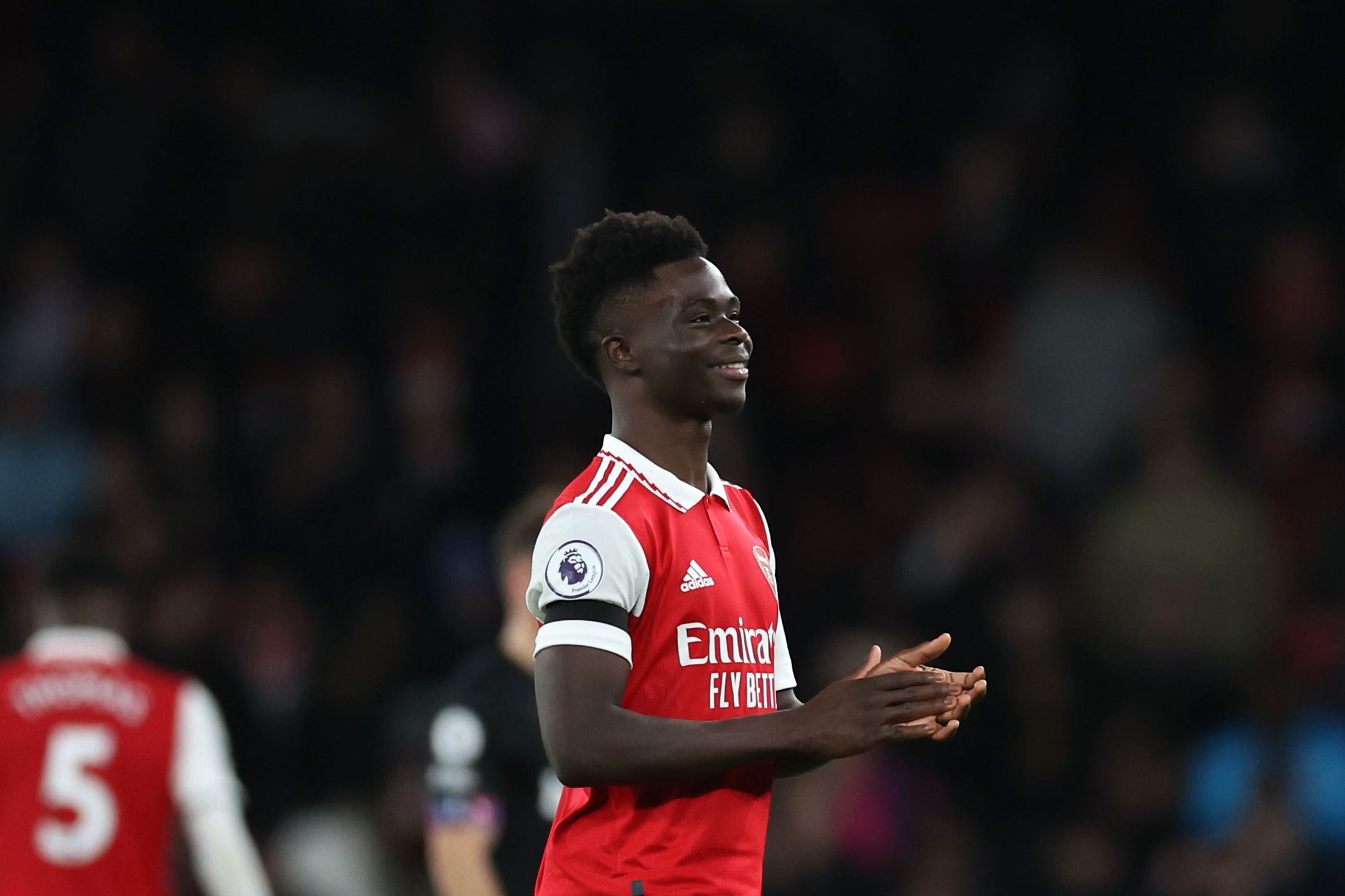 Arsenal’s Bukayo Saka (Steven Paston/PA)