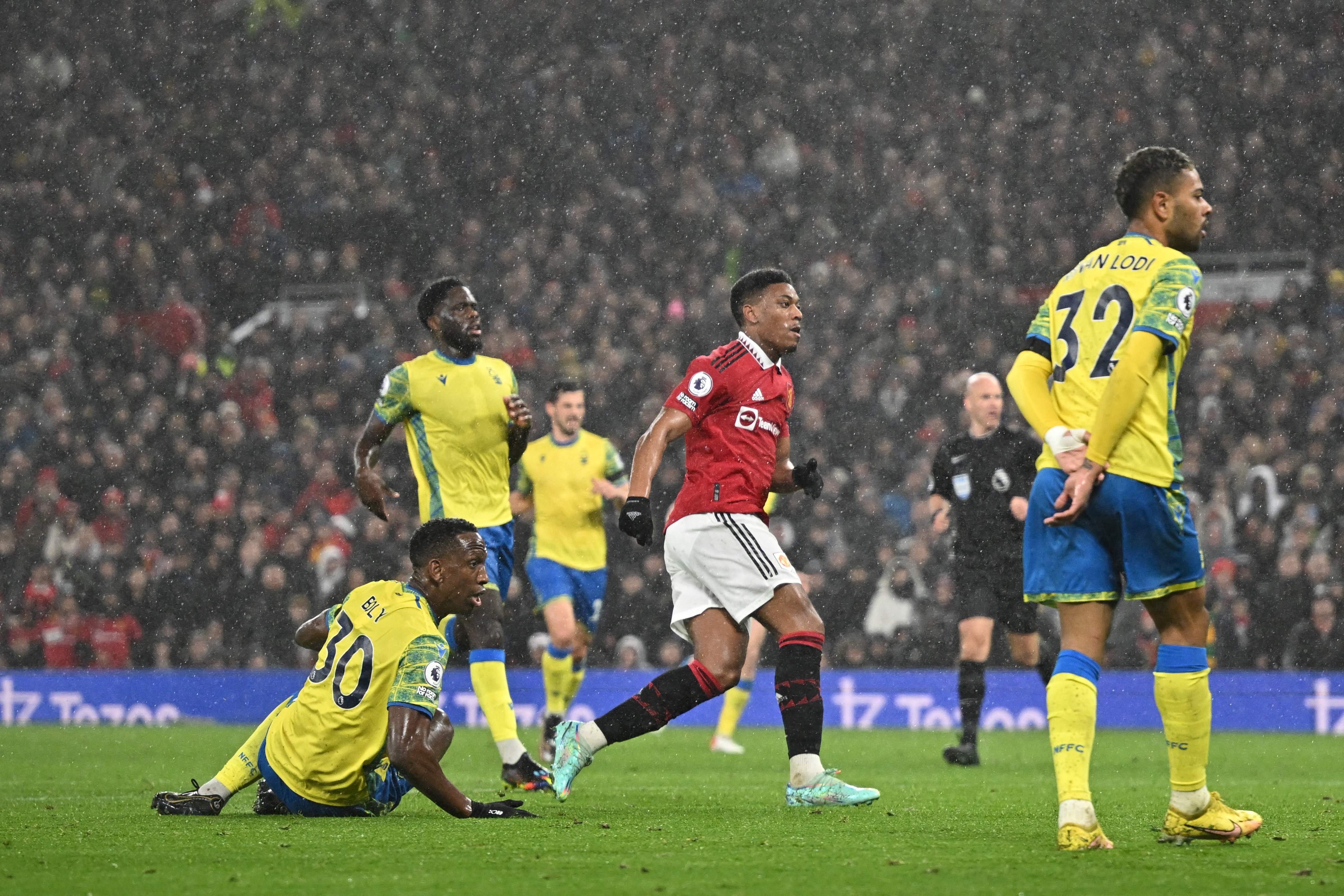 Martial netted United’s second goal of the evening