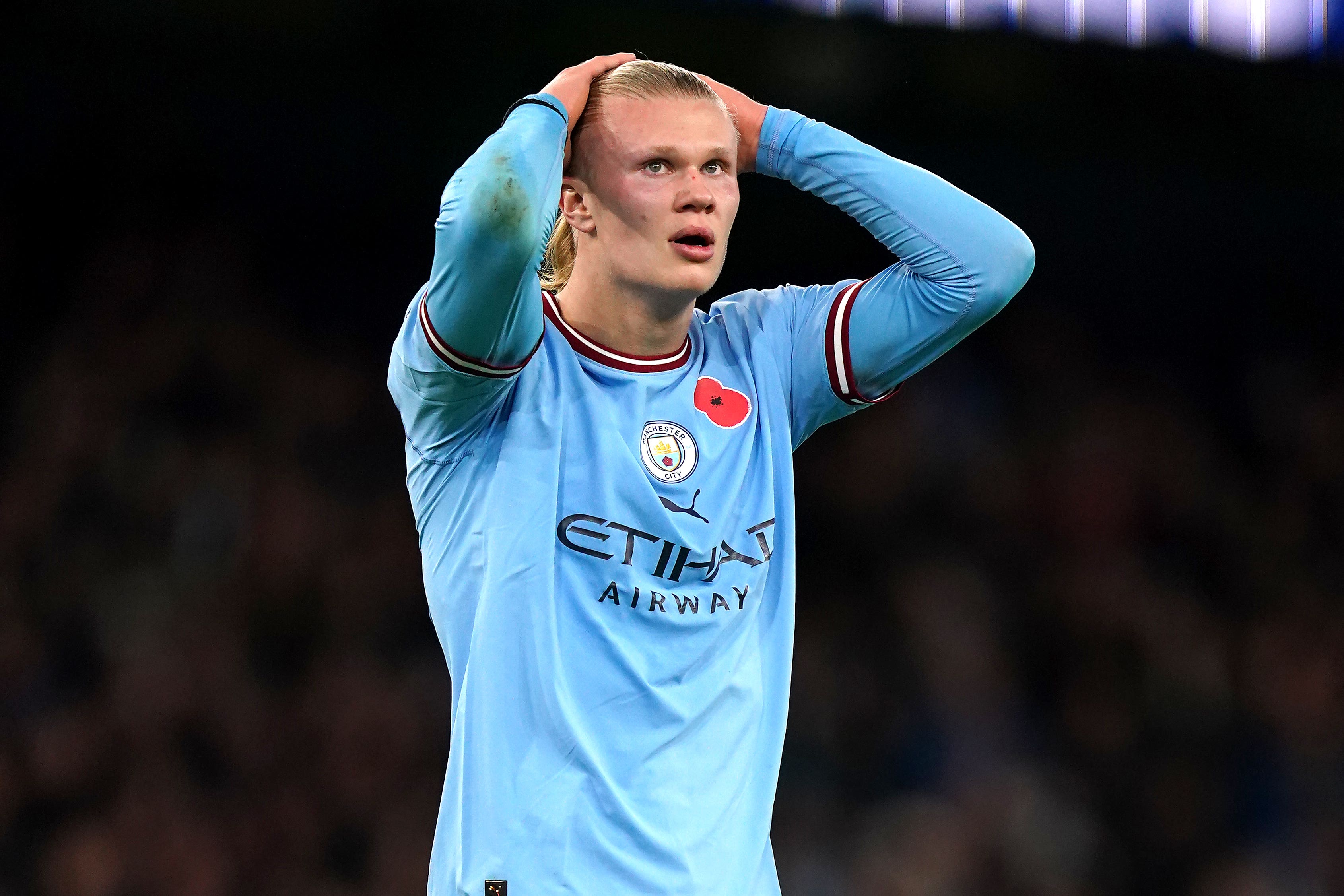 Manchester City’s Erling Haaland is set for a sentimental return to Leeds (Nick Potts/PA)