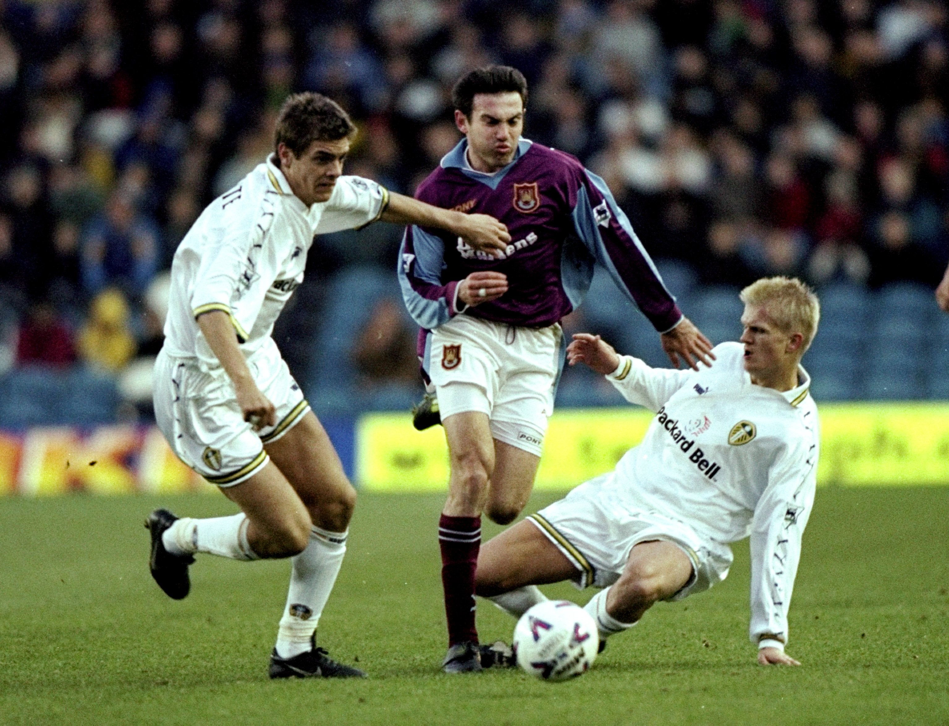 Erling Haaland’s father Alf-Inge (right) played for Leeds United in his career