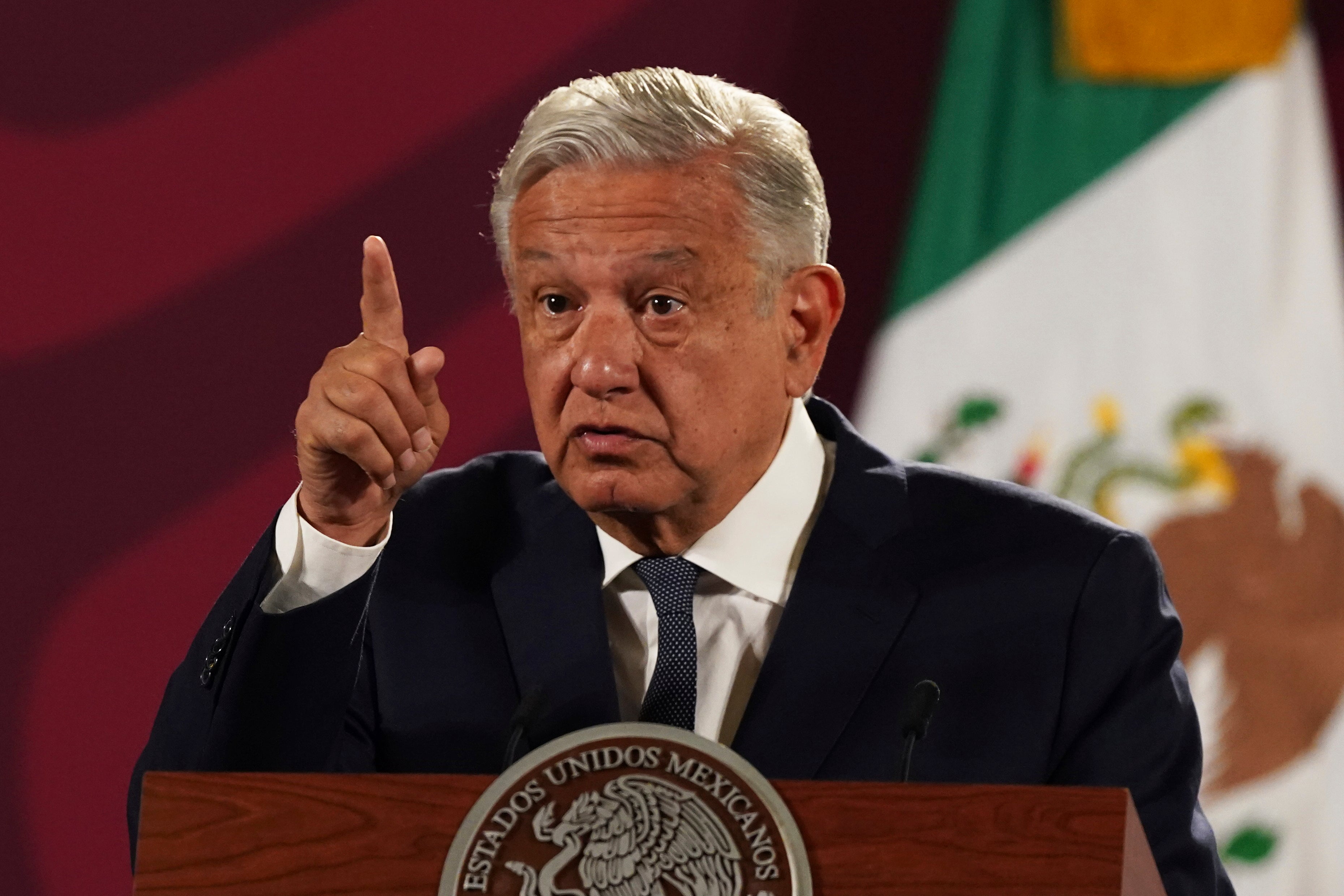 Mexico’s President Andres Manuel Lopez Obrador said he had ‘stopped the upward spiral’ of violence at a press conference on 27 December last year