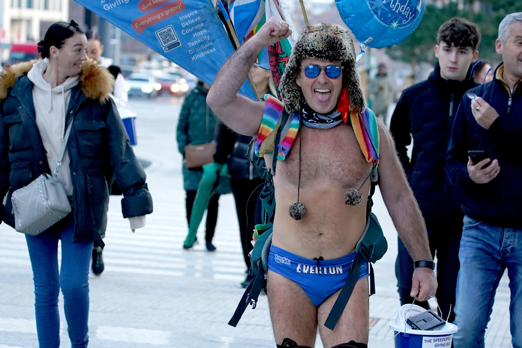 Speedo Mick is preparing for one last fundraising trek (Peter Byrne/PA)