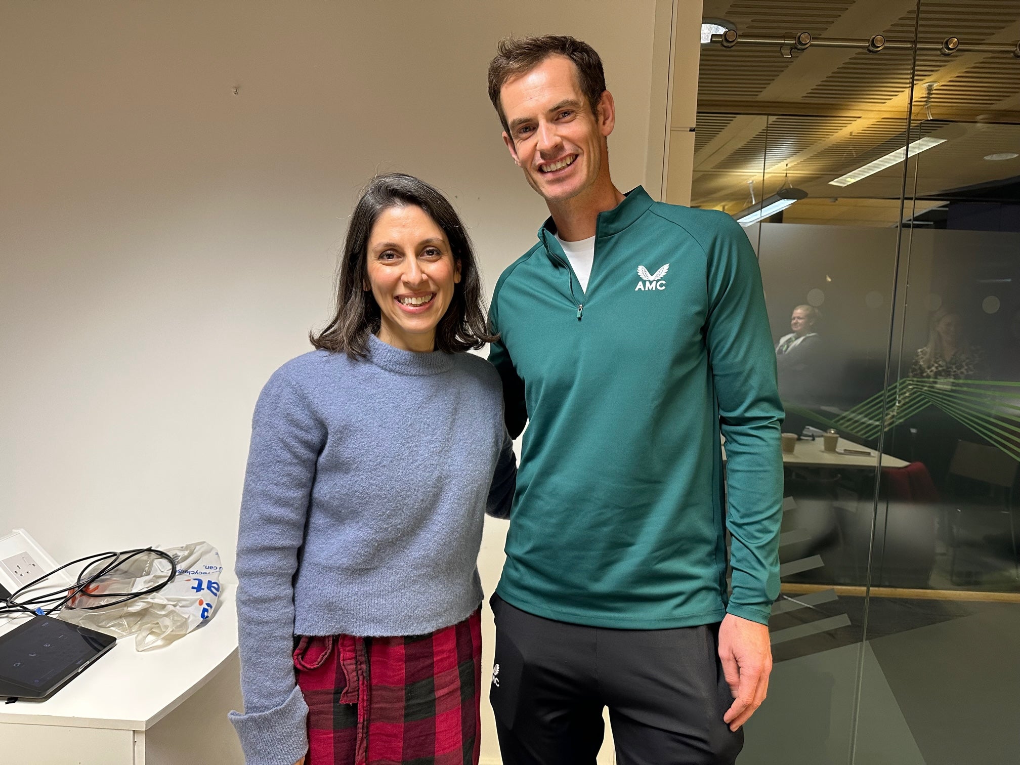 Andy Murray was interviewed by Nazanin Zaghari-Ratcliffe