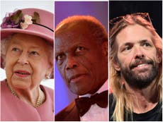 Celebrity deaths of 2022: The Queen, Sidney Poitier, Taylor Hawkins and more