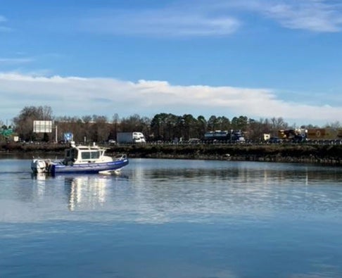 Search teams out on Lake Cornelius as part of the probe to find Madalina